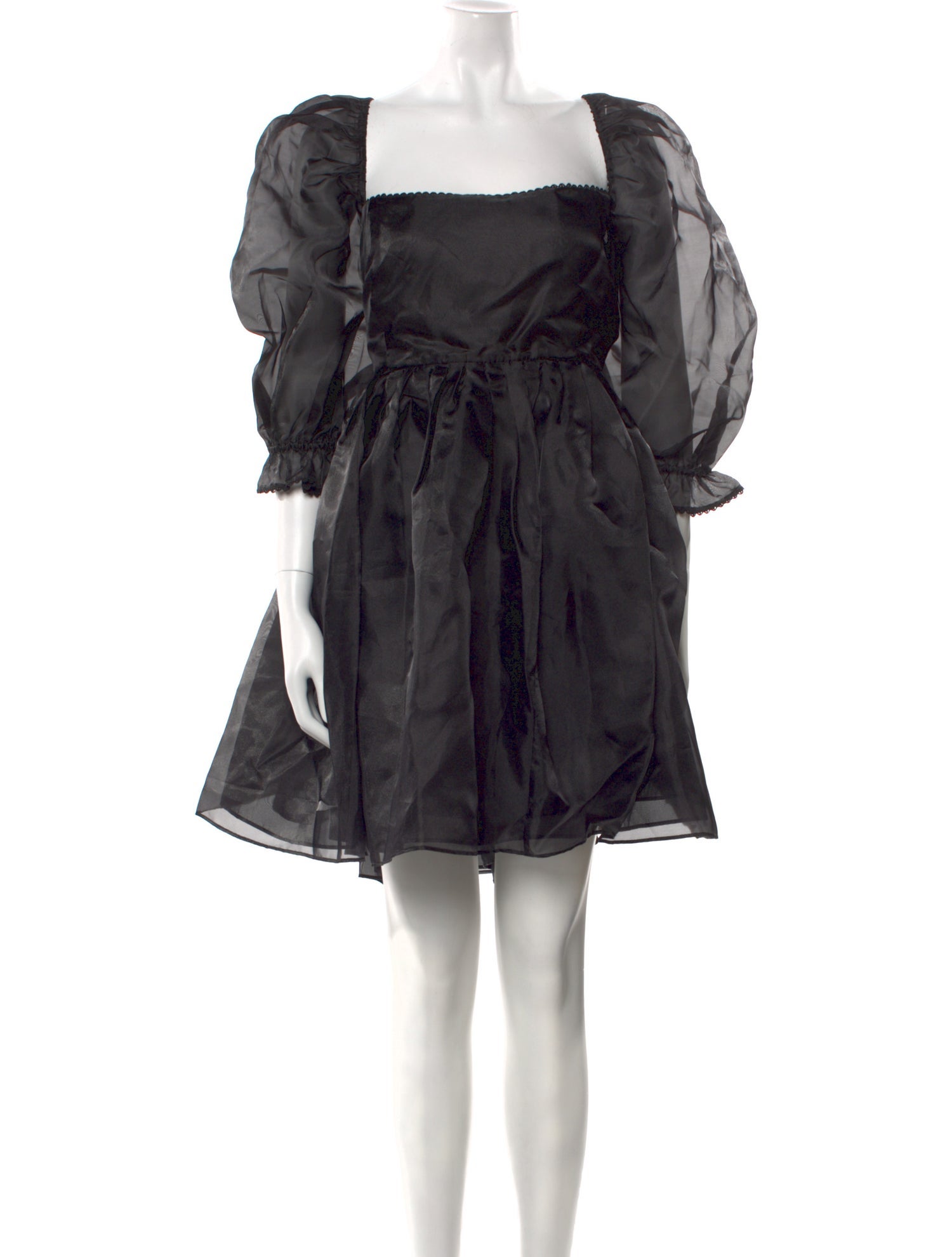 Selkie Square Neckline Mini Dress