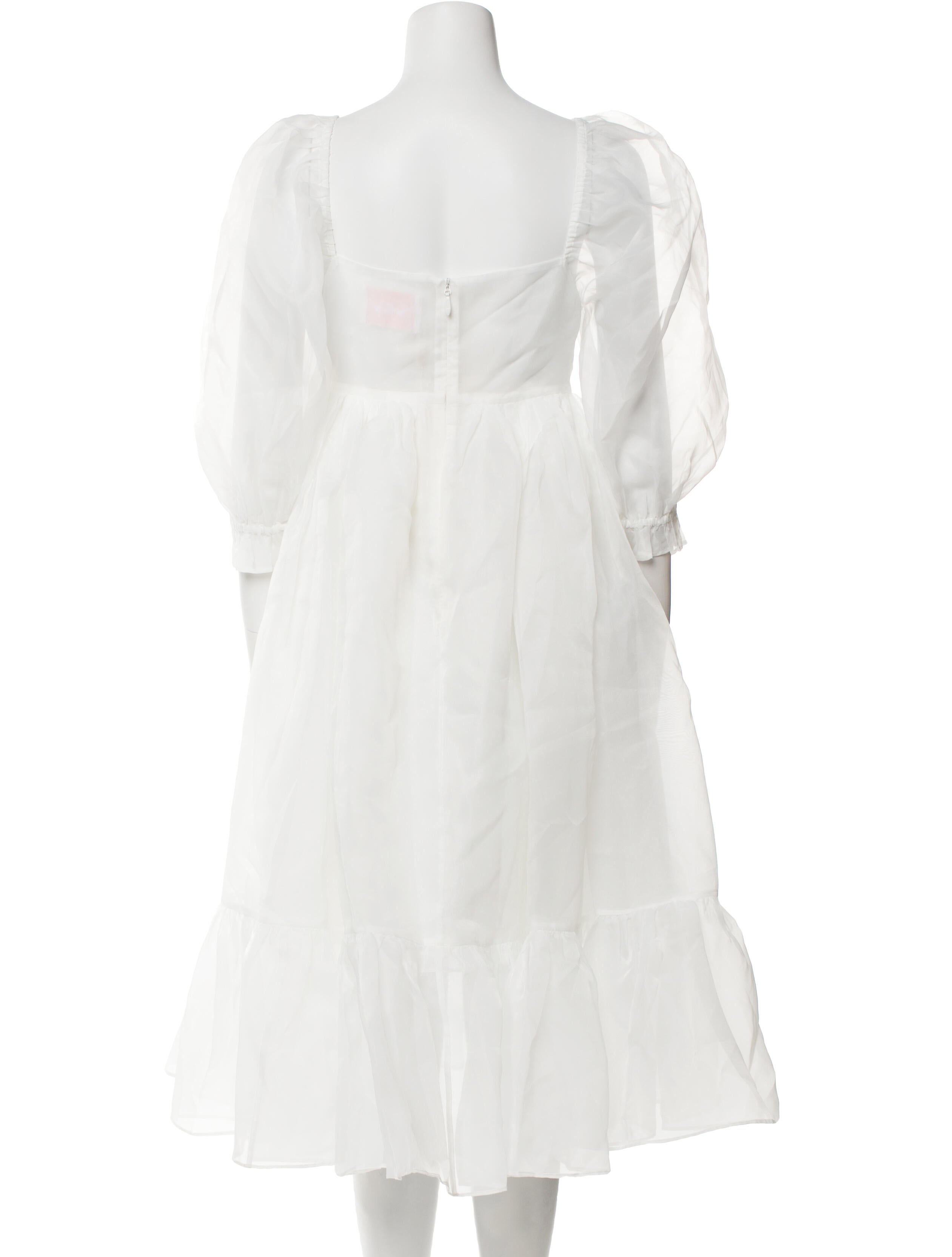 Selkie Square Neckline Knee-Length Dress