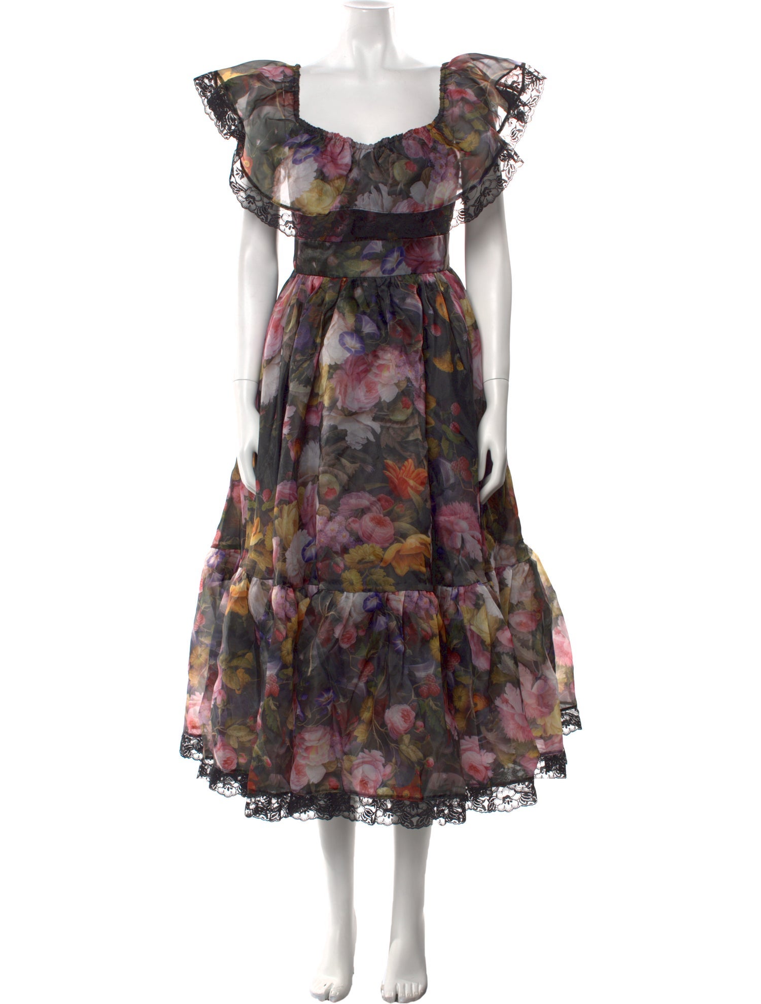 Selkie Floral Print Long Dress