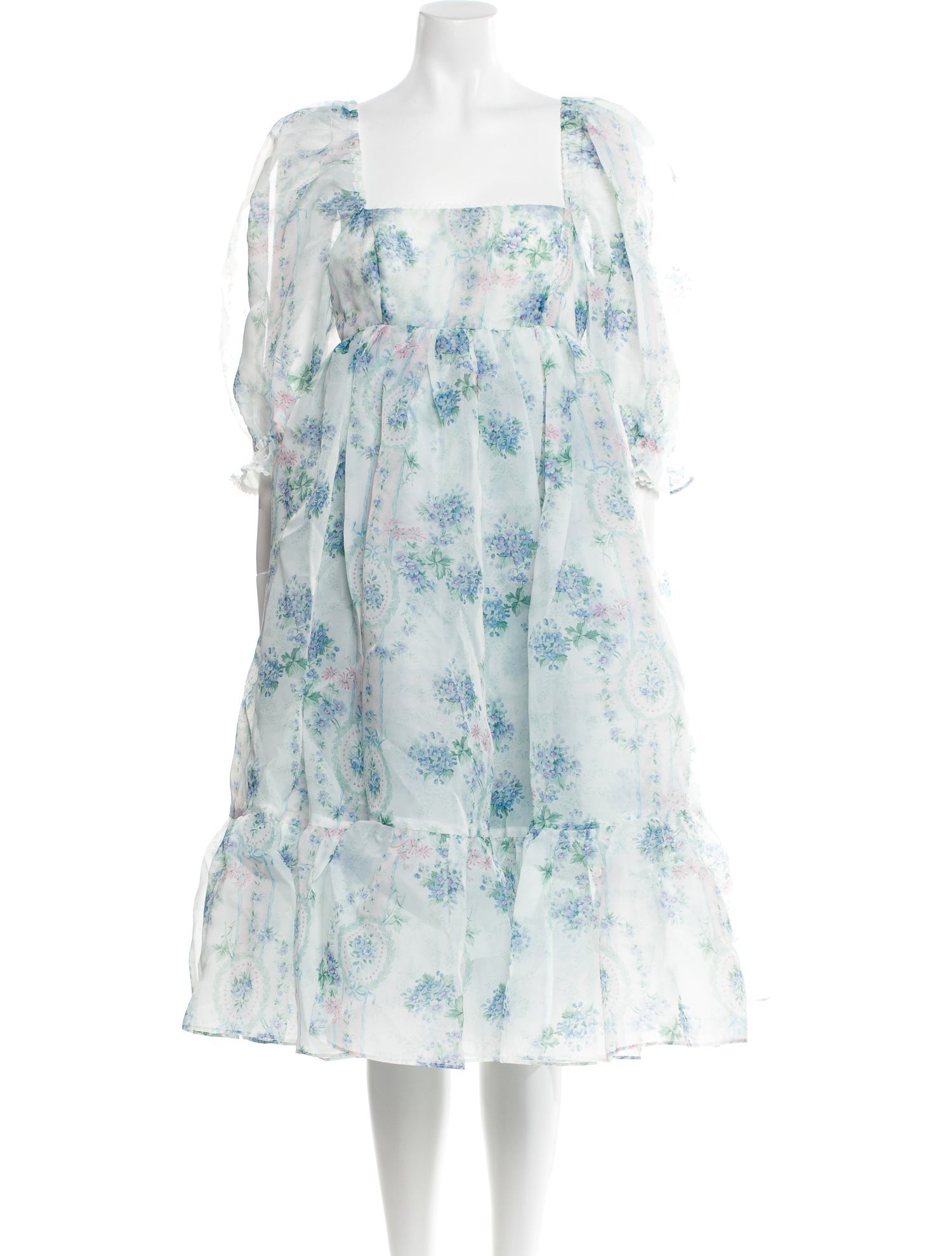 Selkie Floral Print Knee-Length Dress