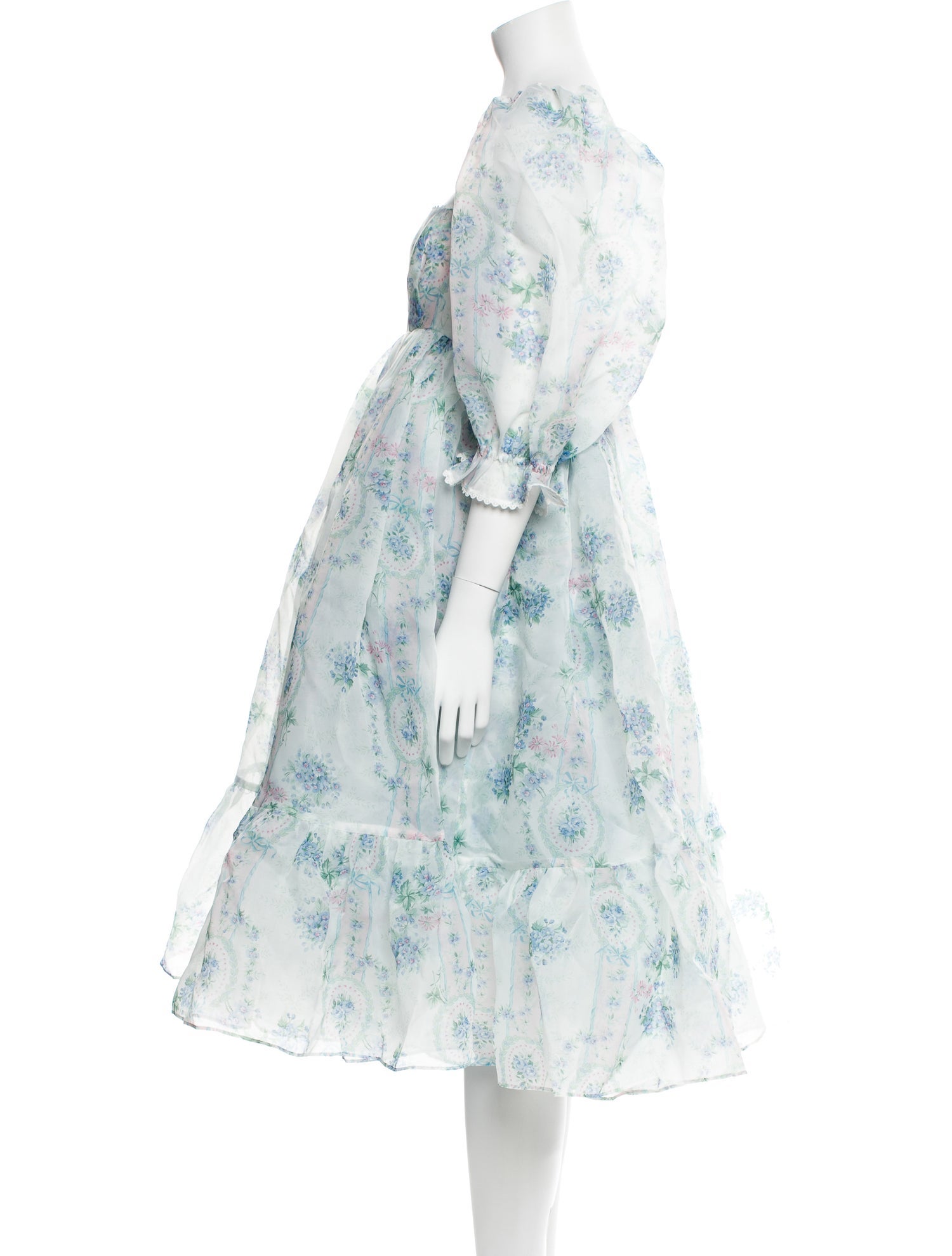 Selkie Floral Print Knee-Length Dress