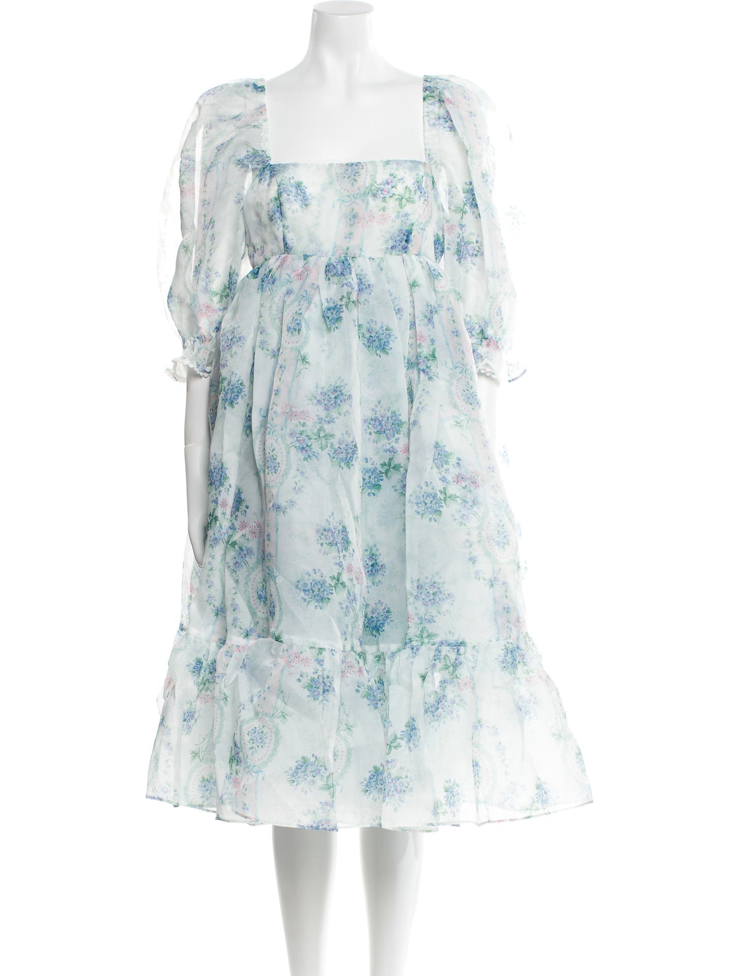 Selkie Floral Print Knee-Length Dress