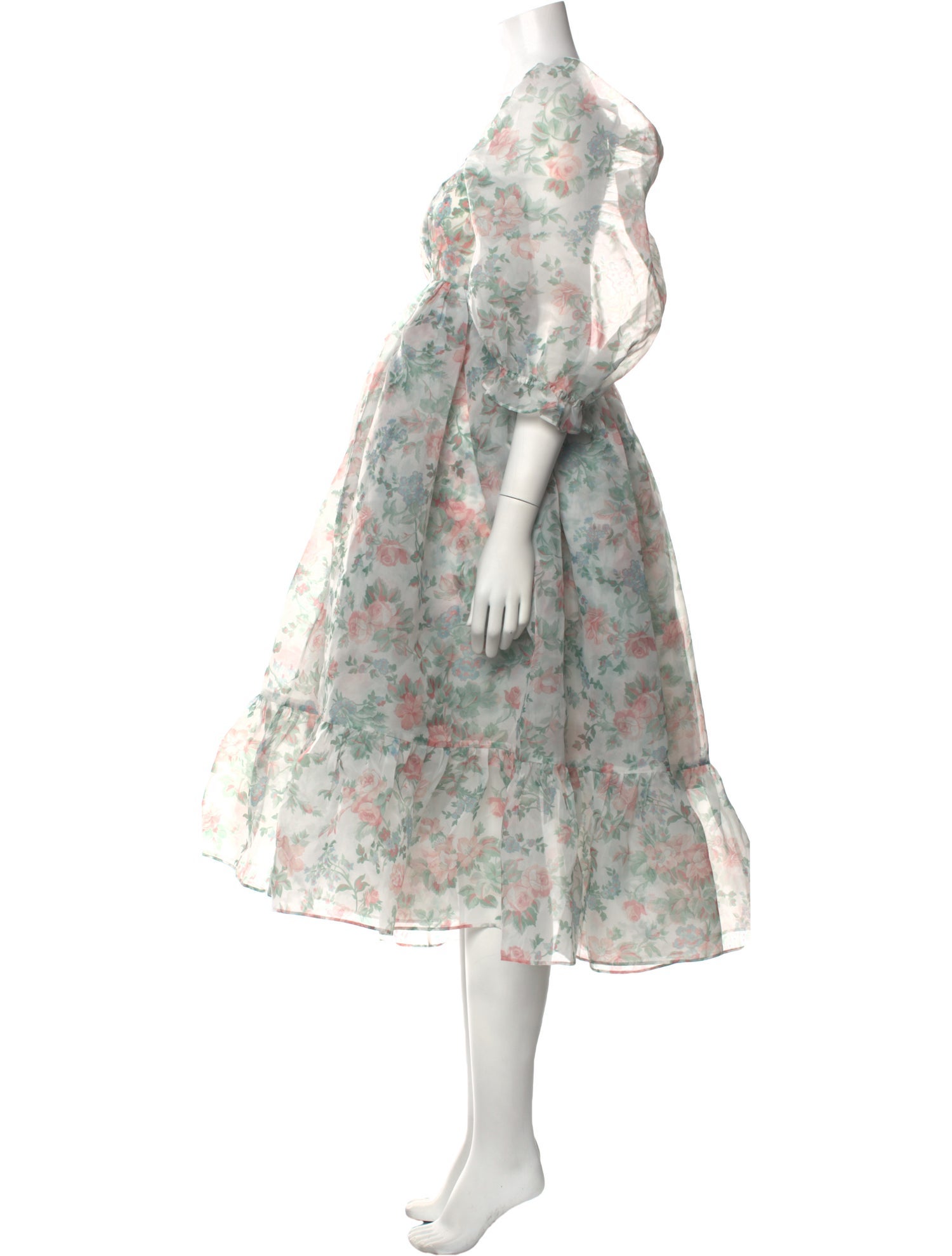 Selkie Floral Print Knee-Length Dress