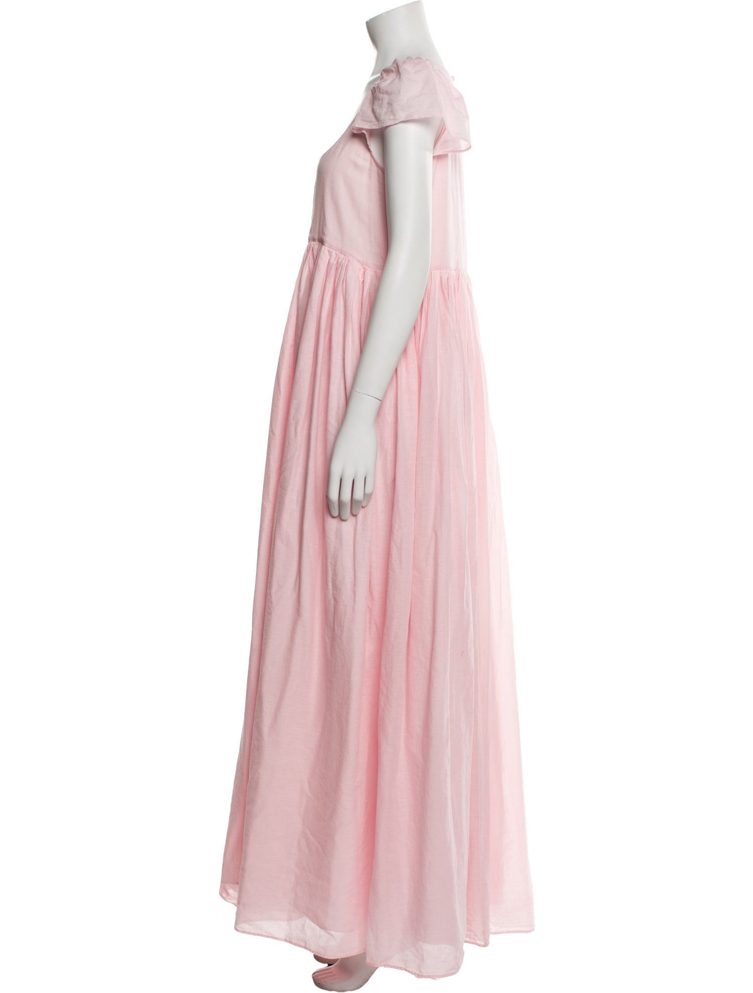 Selkie Square Neckline Long Dress