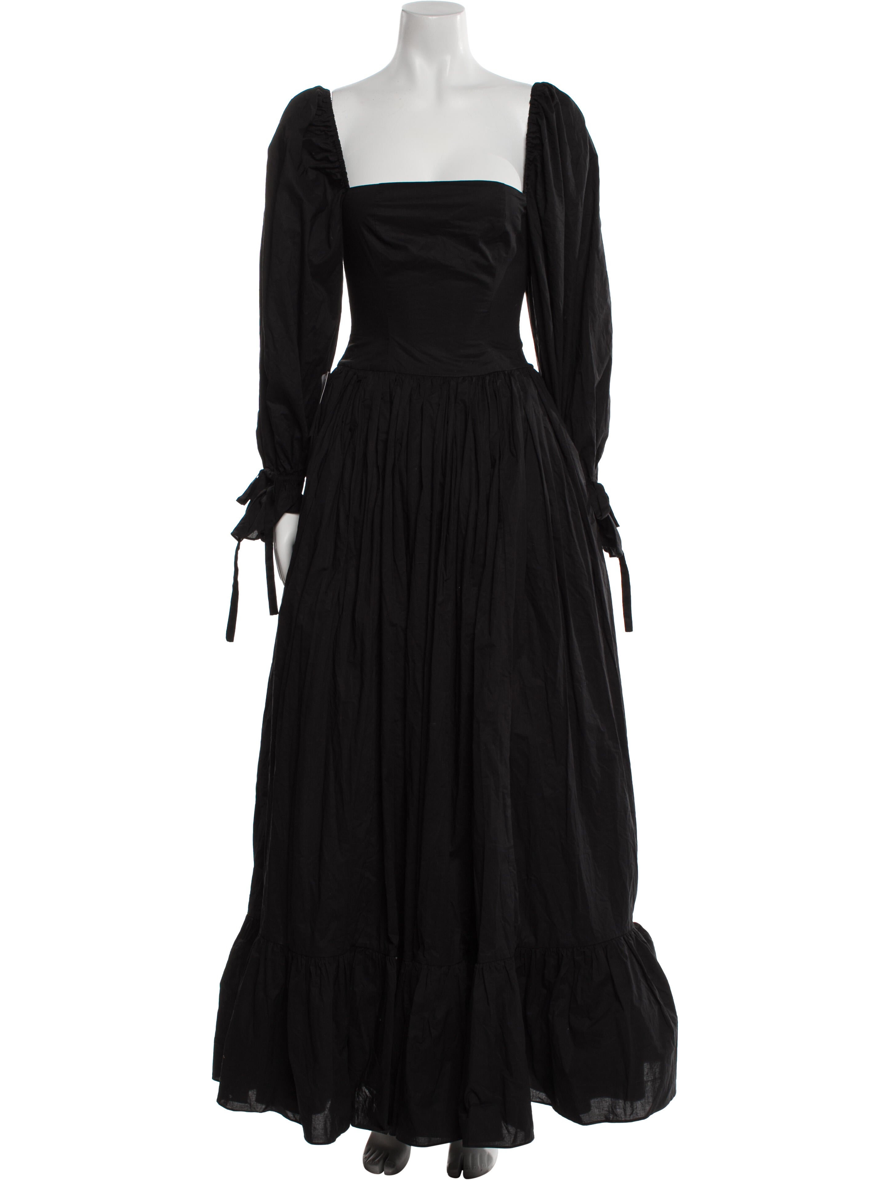 Selkie Square Neckline Long Dress