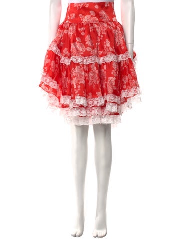 Selkie Skirts Silk Knee-Length Skirt XXL