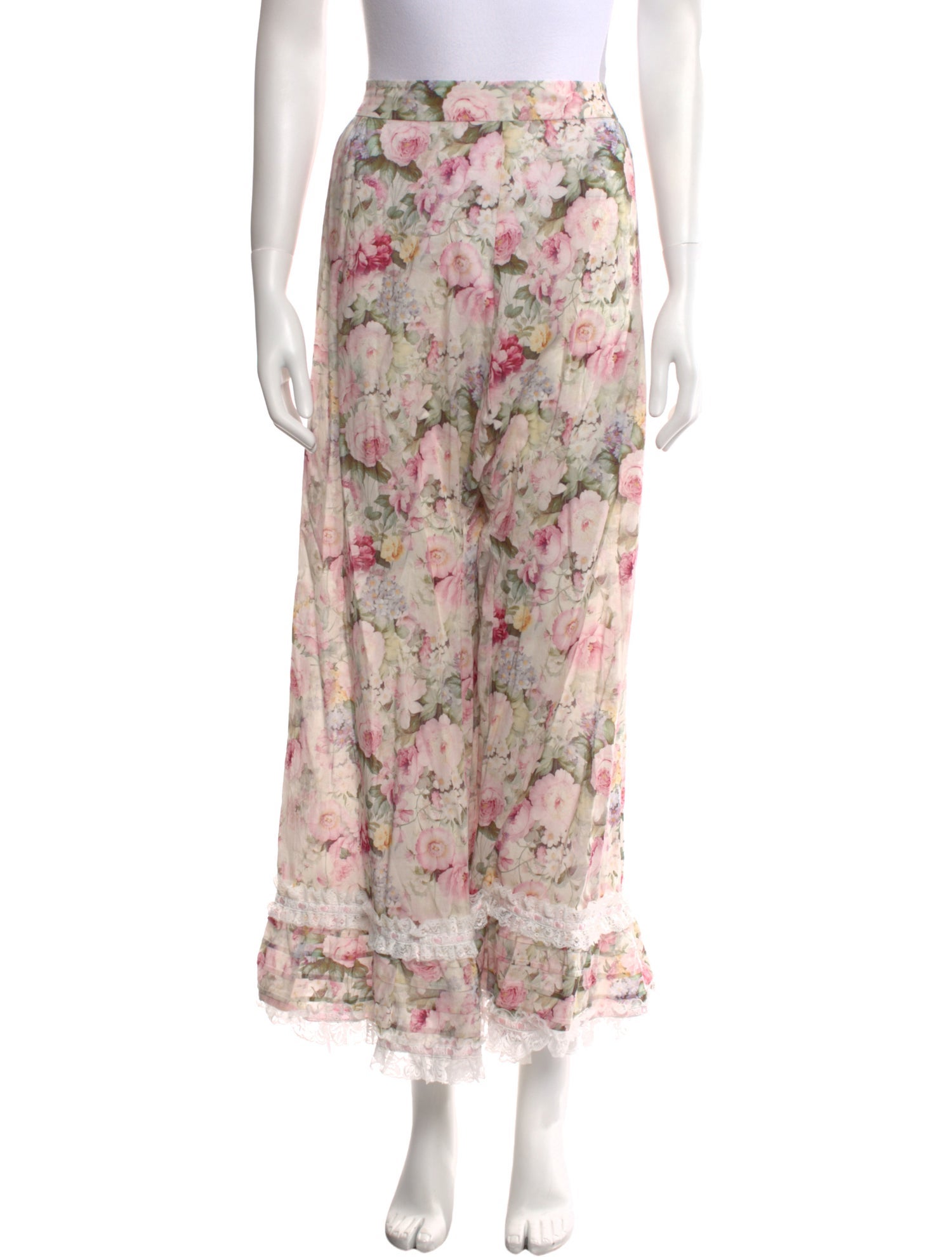 Selkie Floral Print Wide Leg Pants