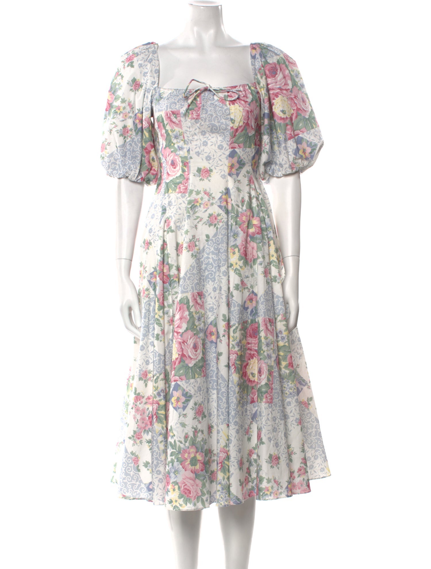 Selkie Floral Print Midi Length Dress