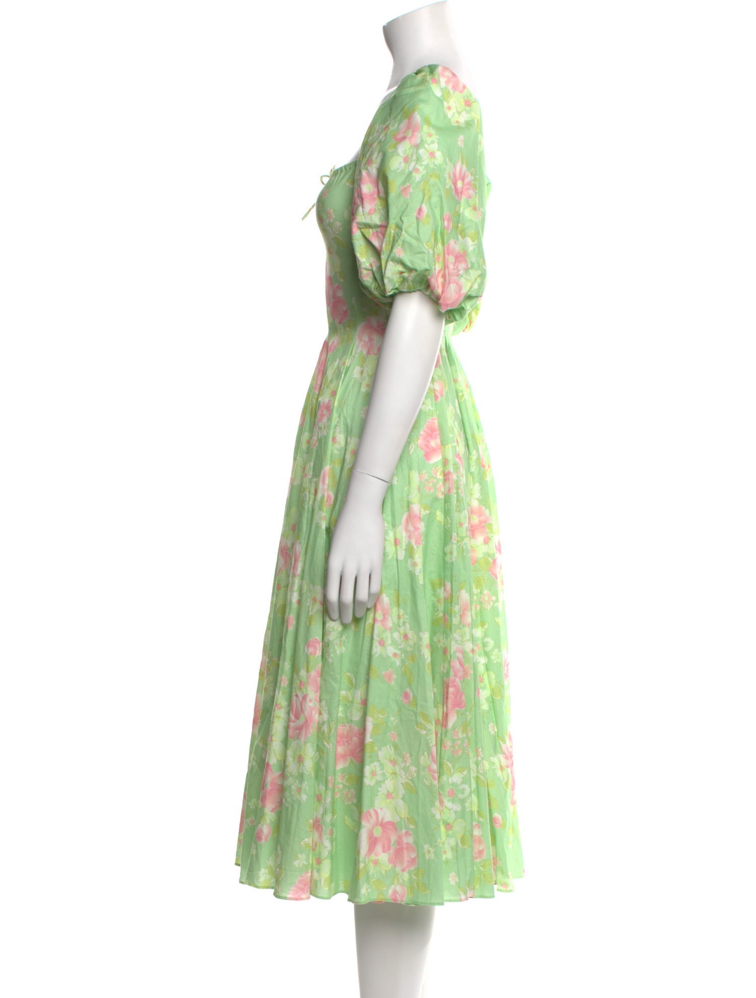 Selkie Floral Print Midi Length Dress w/ Tags