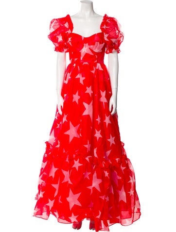 Selkie Dresses Floral Print Long Dress S