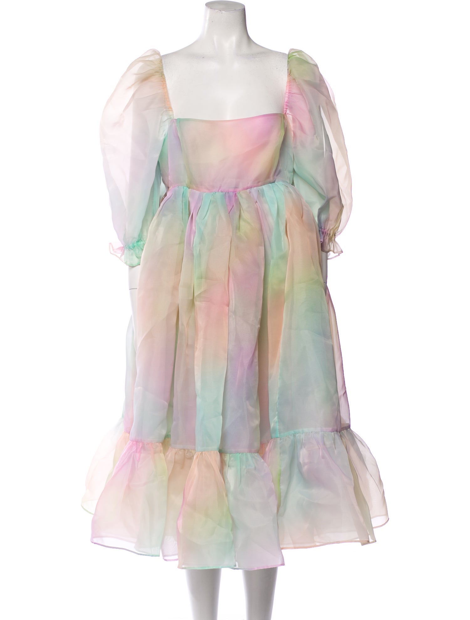 Selkie Tie-Dye Print Midi Length Dress w/ Tags