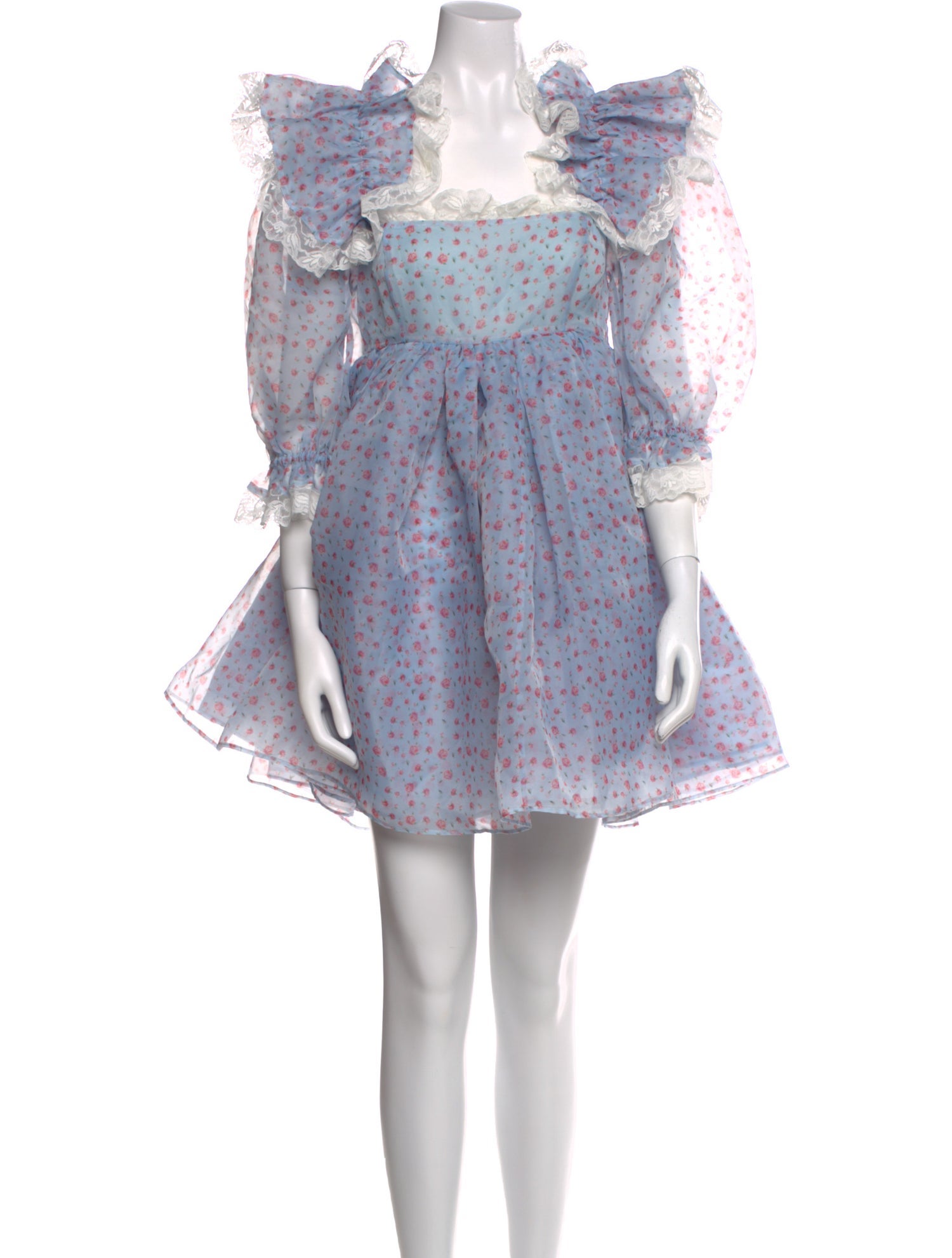 Selkie Floral Print Mini Dress