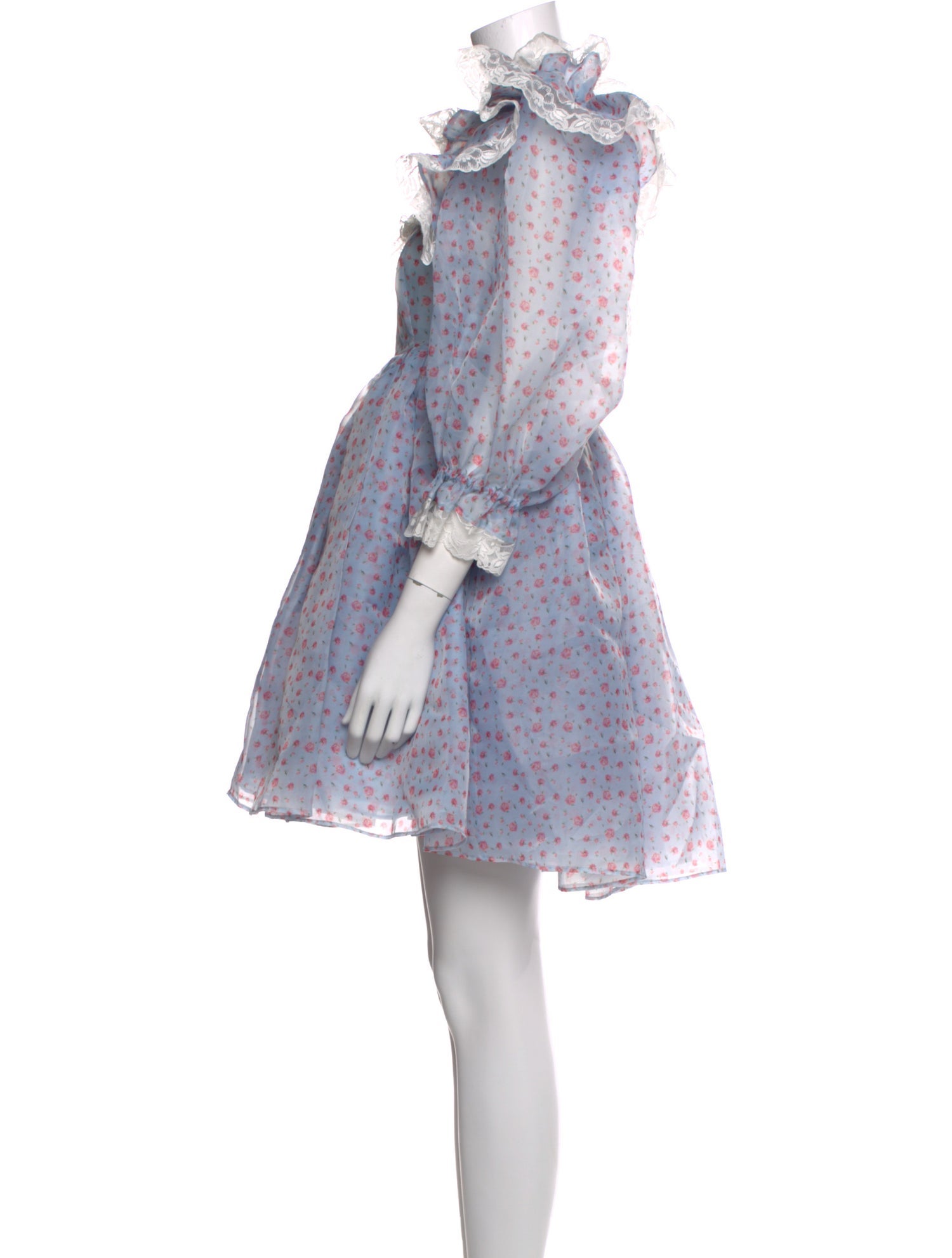 Selkie Floral Print Mini Dress