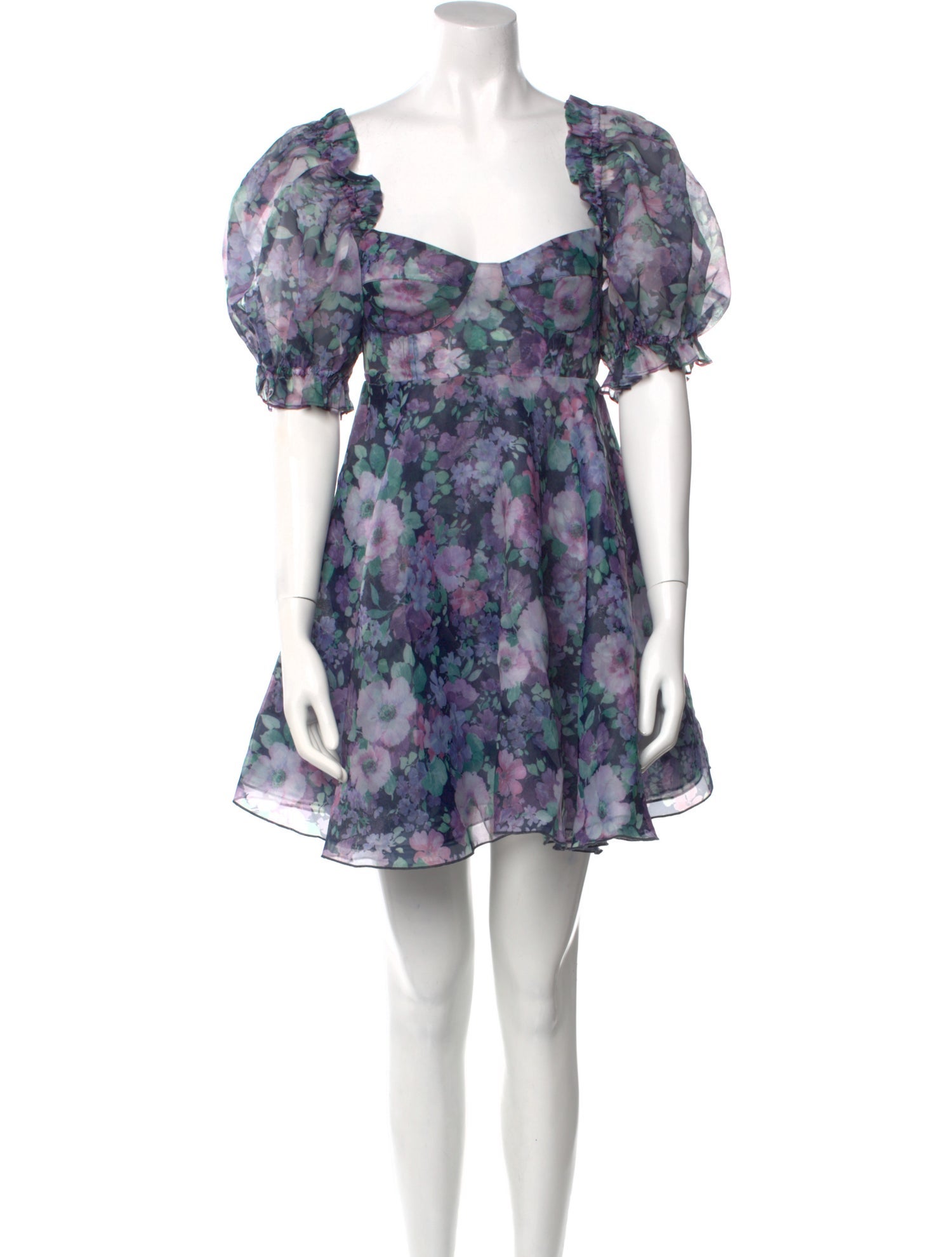 Selkie Floral Print Mini Dress