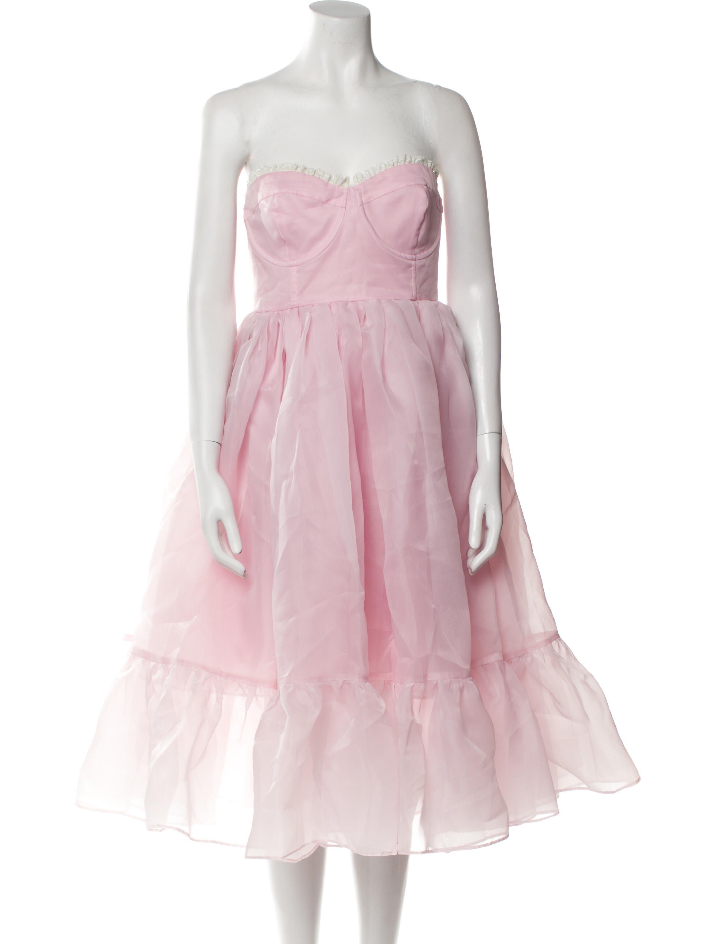 Selkie Strapless Knee-Length Dress