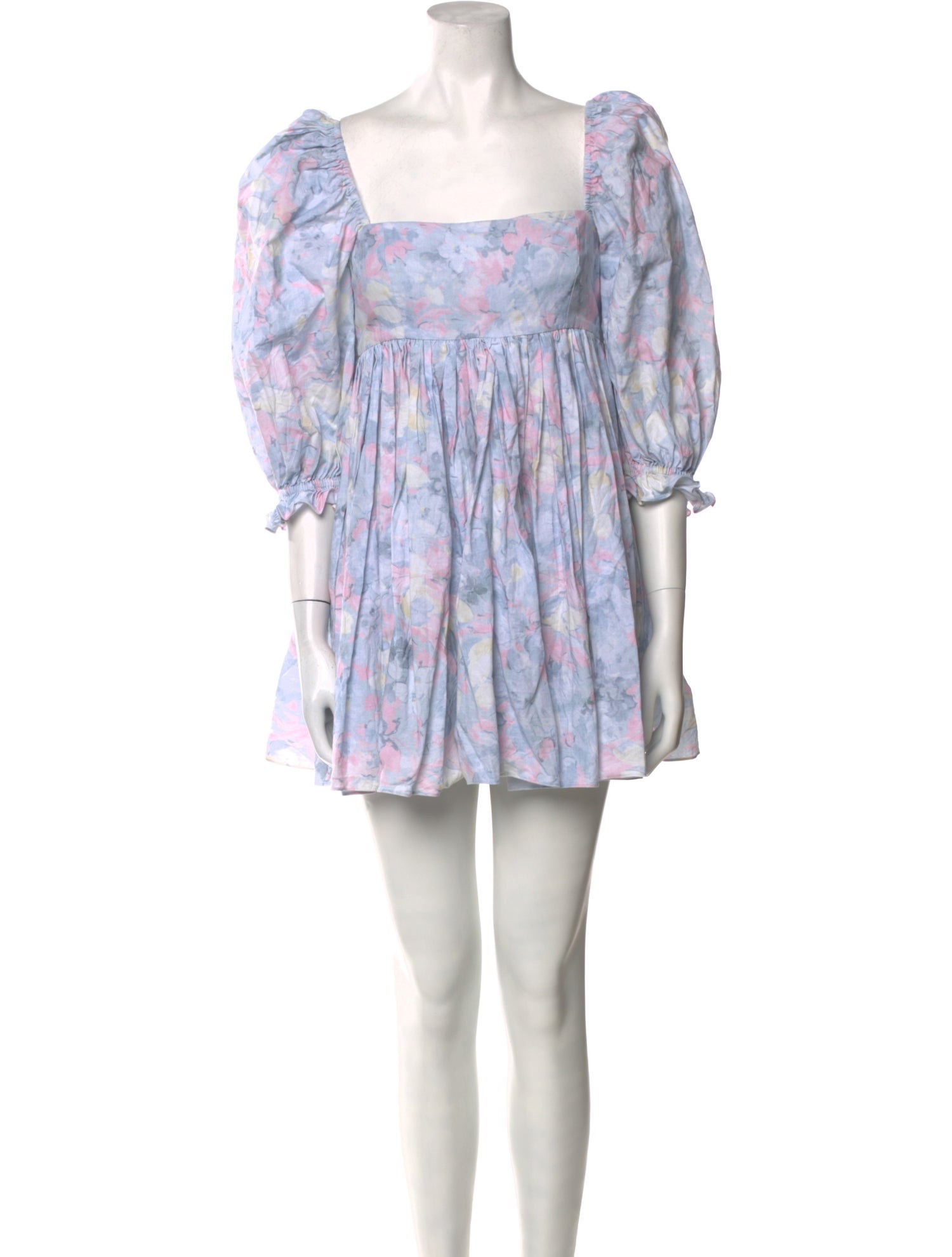 Selkie Floral Print Mini Dress