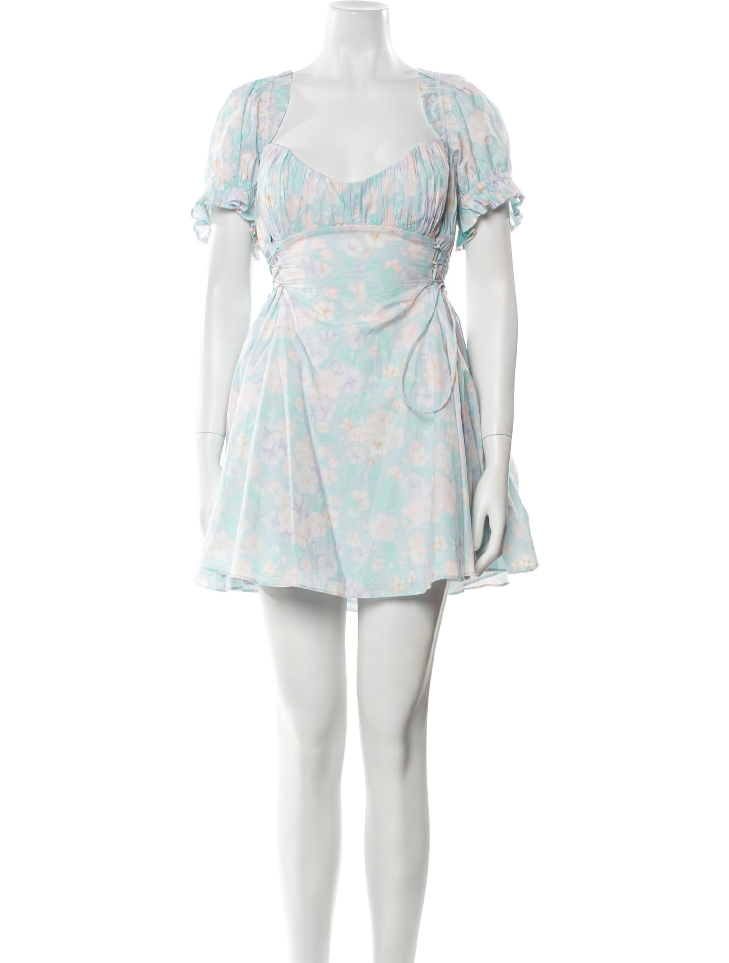 Selkie Floral Print Mini Dress