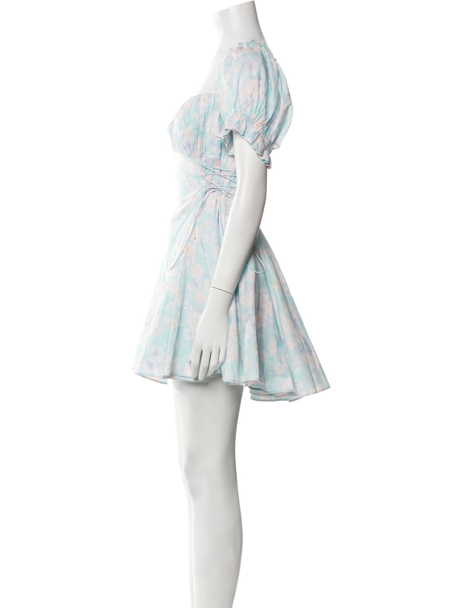 Selkie Floral Print Mini Dress