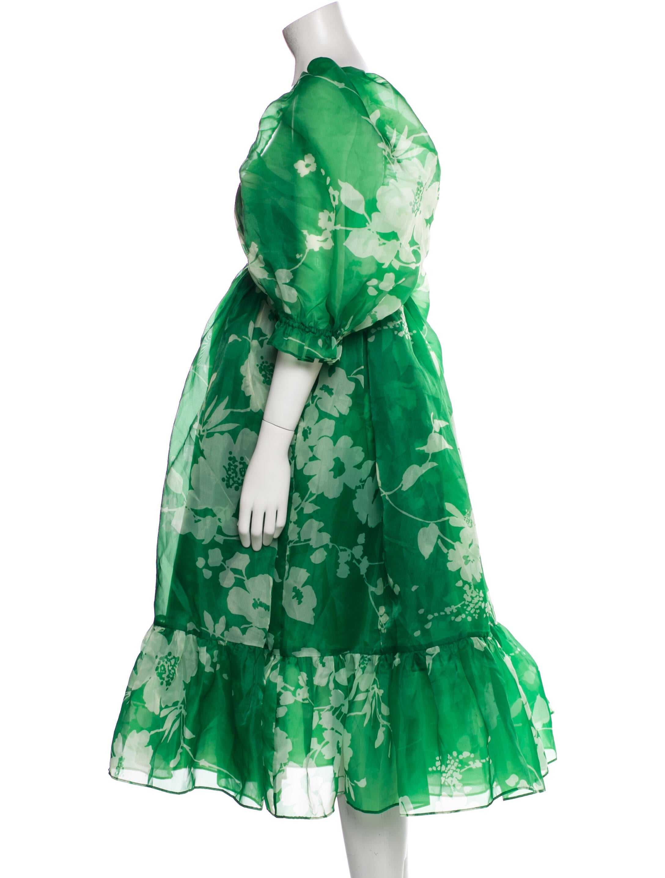 Selkie Floral Print Midi Length Dress