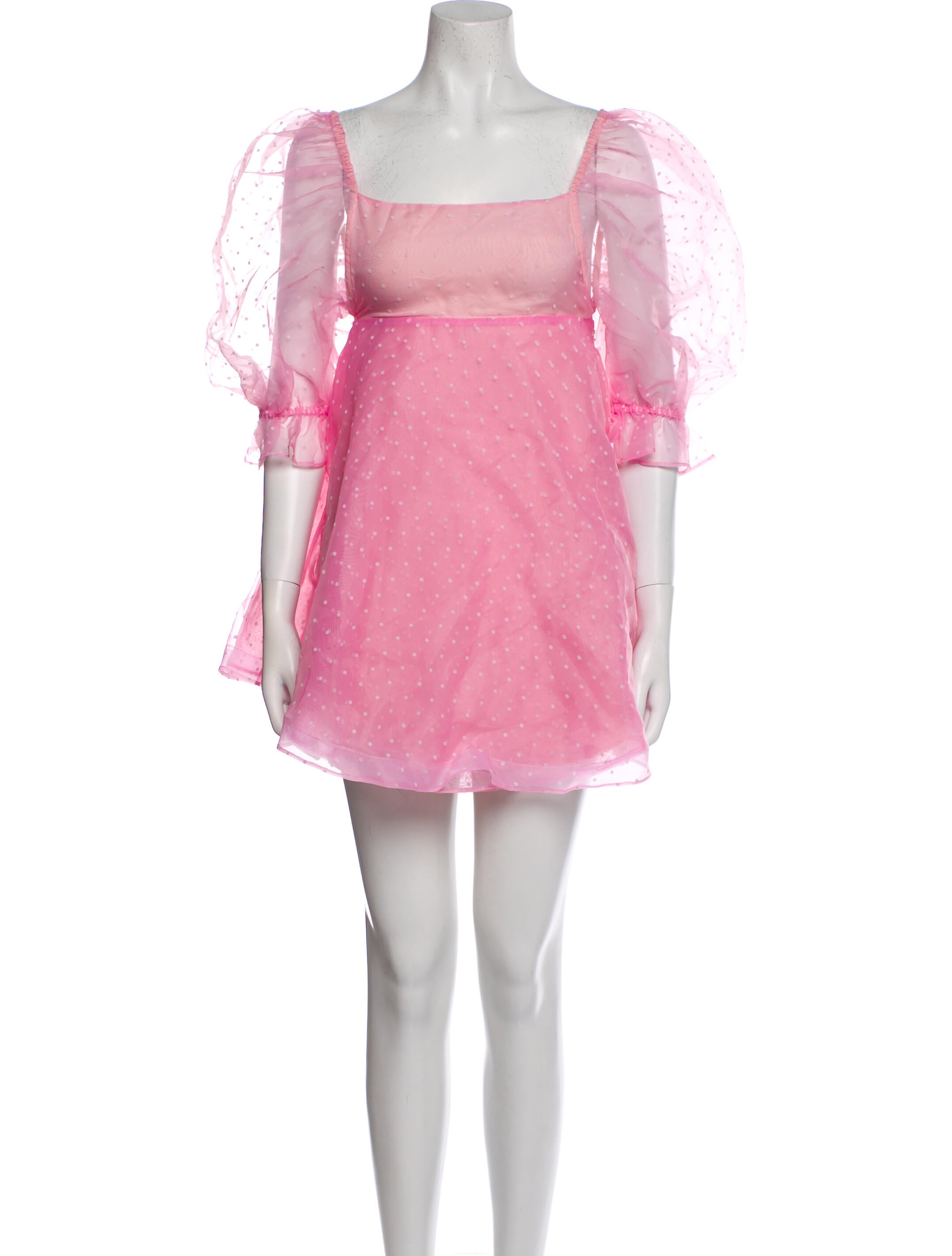 Selkie Square Neckline Mini Dress