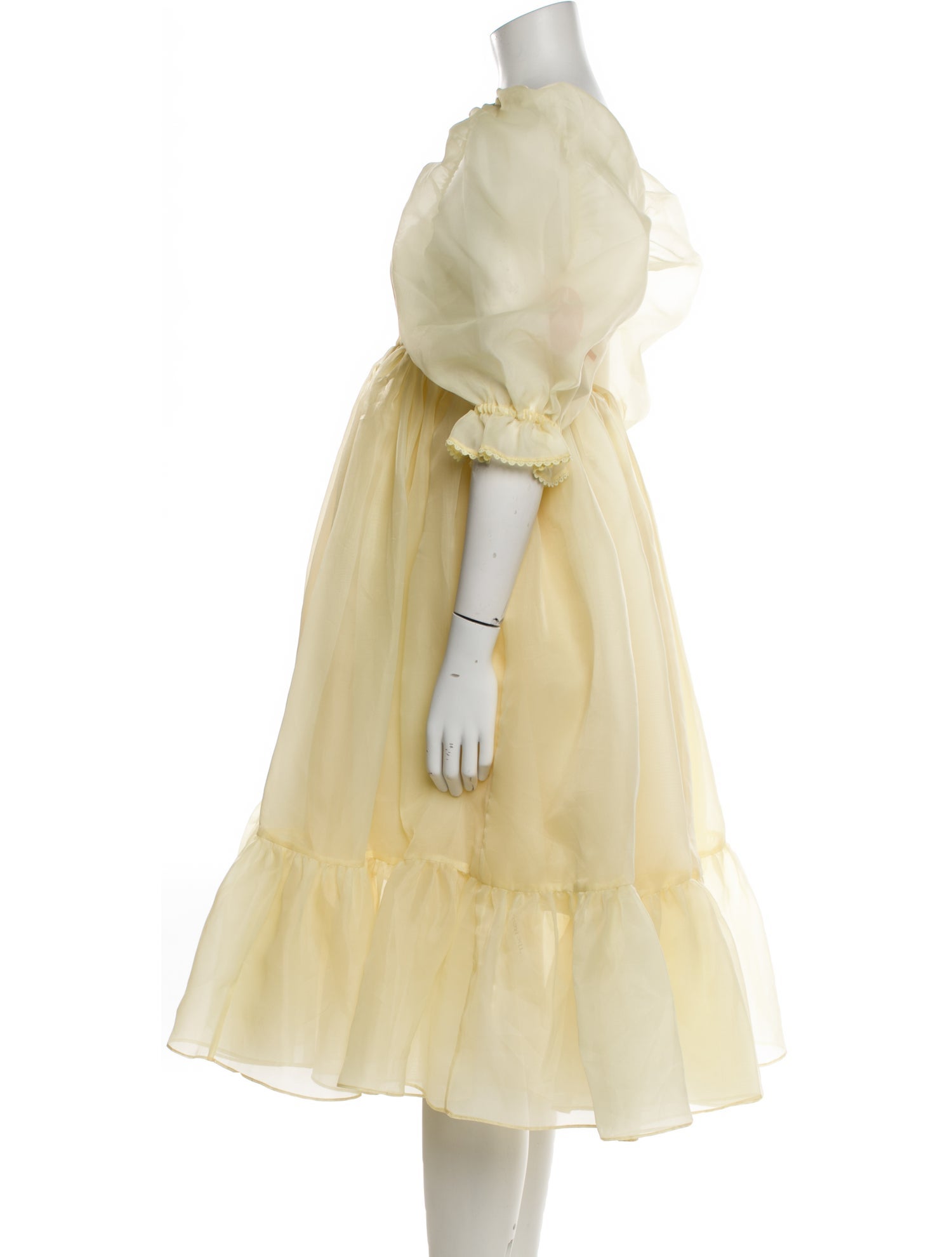 Selkie Square Neckline Knee-Length Dress