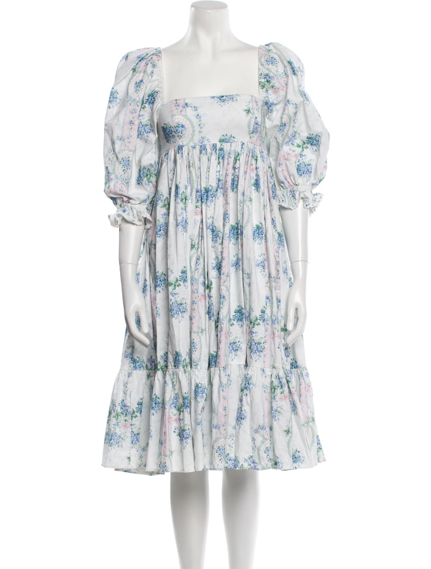 Selkie Floral Print Knee-Length Dress
