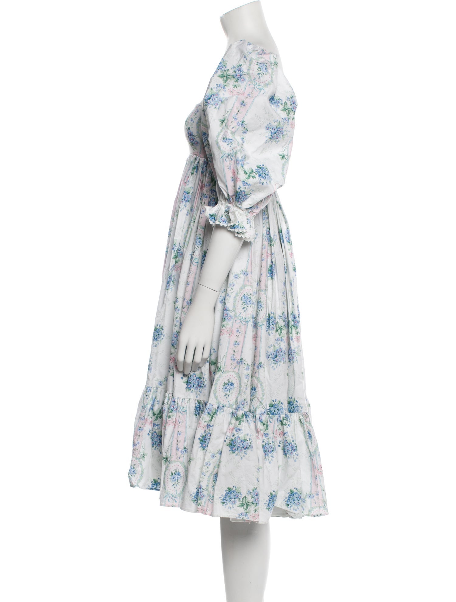 Selkie Floral Print Knee-Length Dress