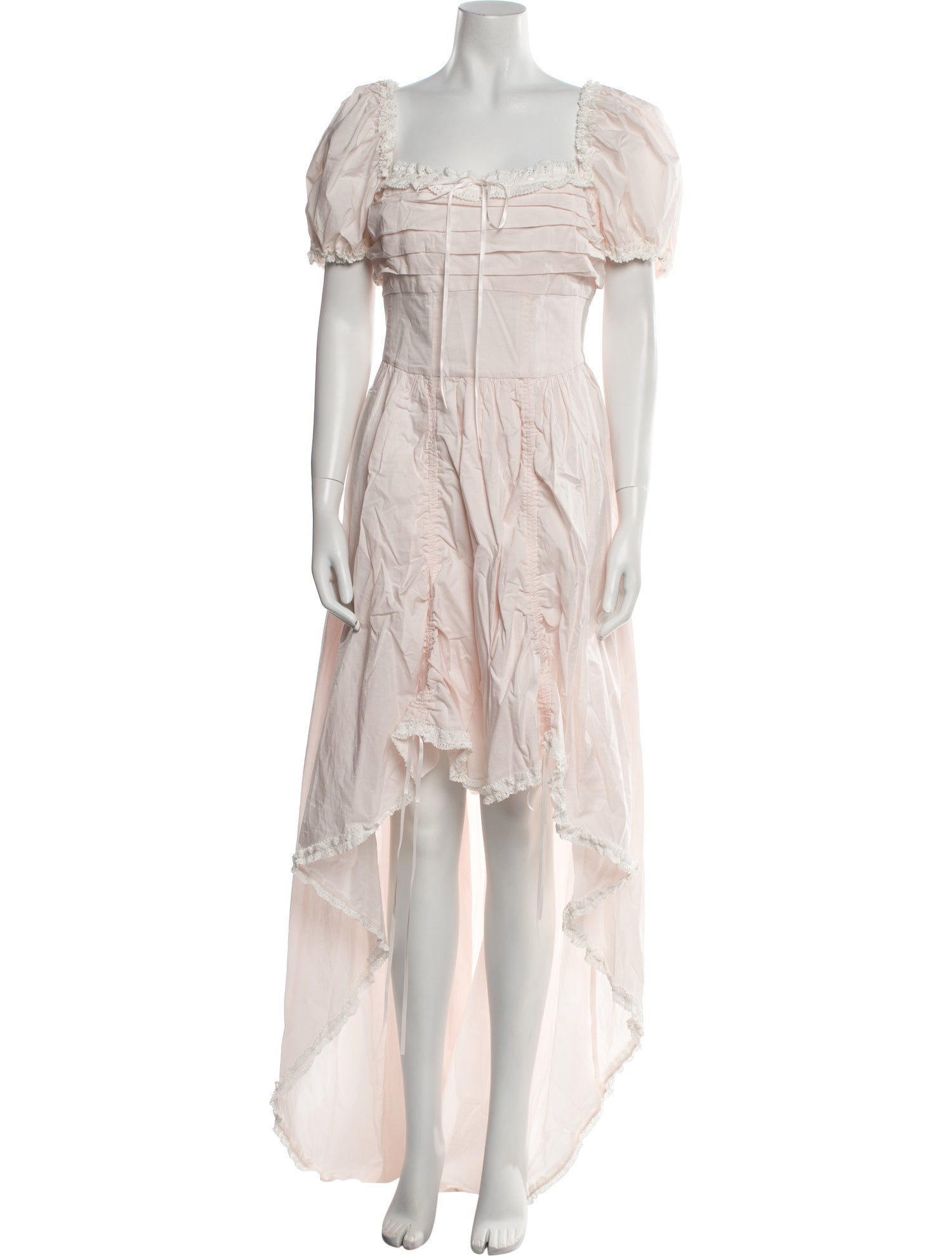 Selkie Square Neckline Long Dress