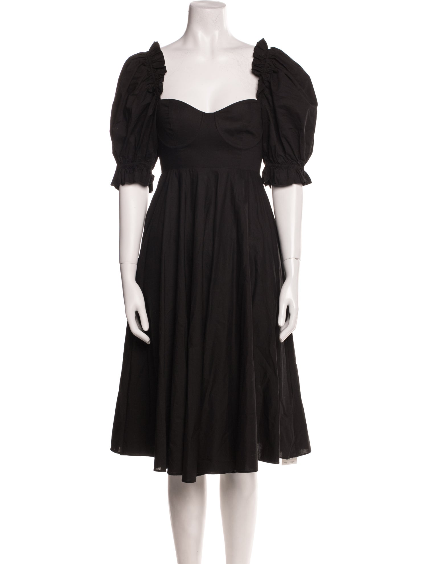 Selkie Square Neckline Knee-Length Dress