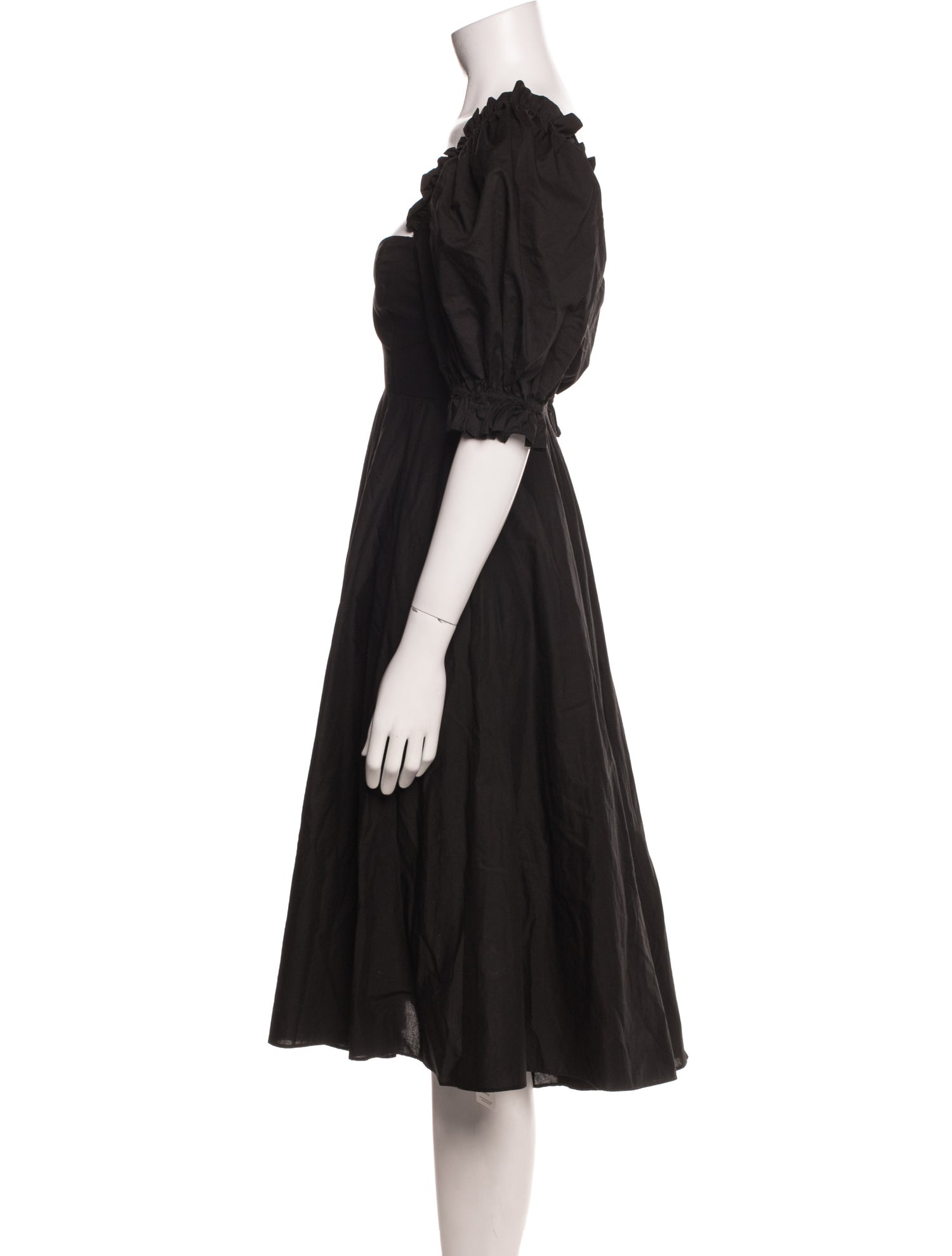 Selkie Square Neckline Knee-Length Dress