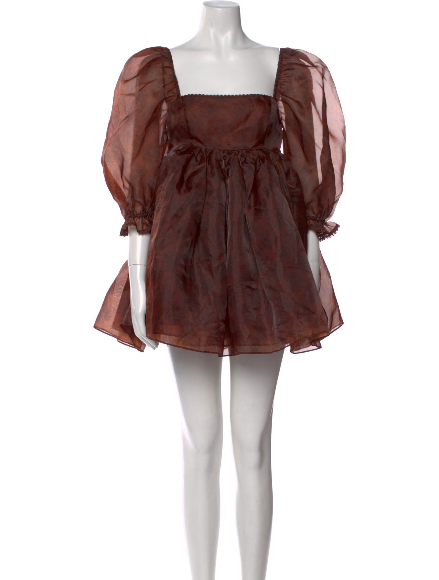 Selkie Square Neckline Mini Dress