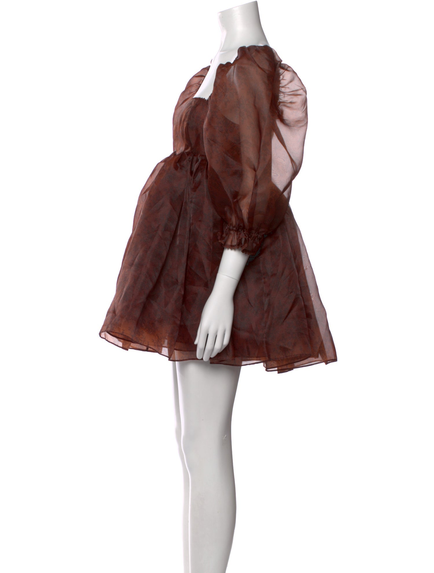 Selkie Square Neckline Mini Dress