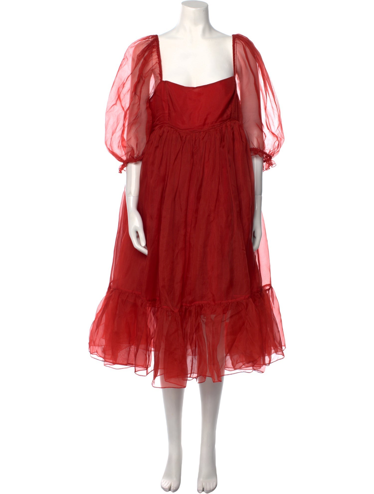 Selkie Silk Midi Length Dress