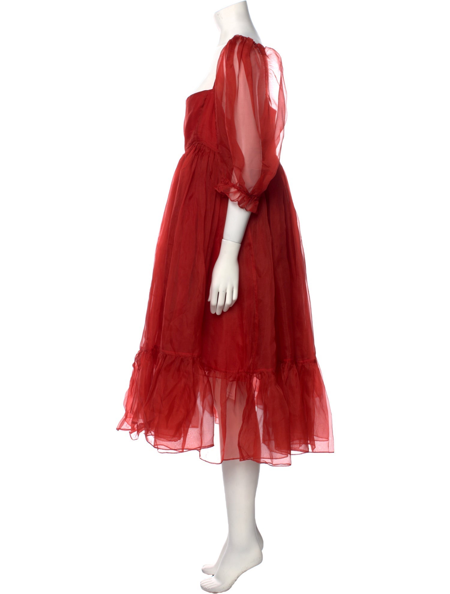 Selkie Silk Midi Length Dress