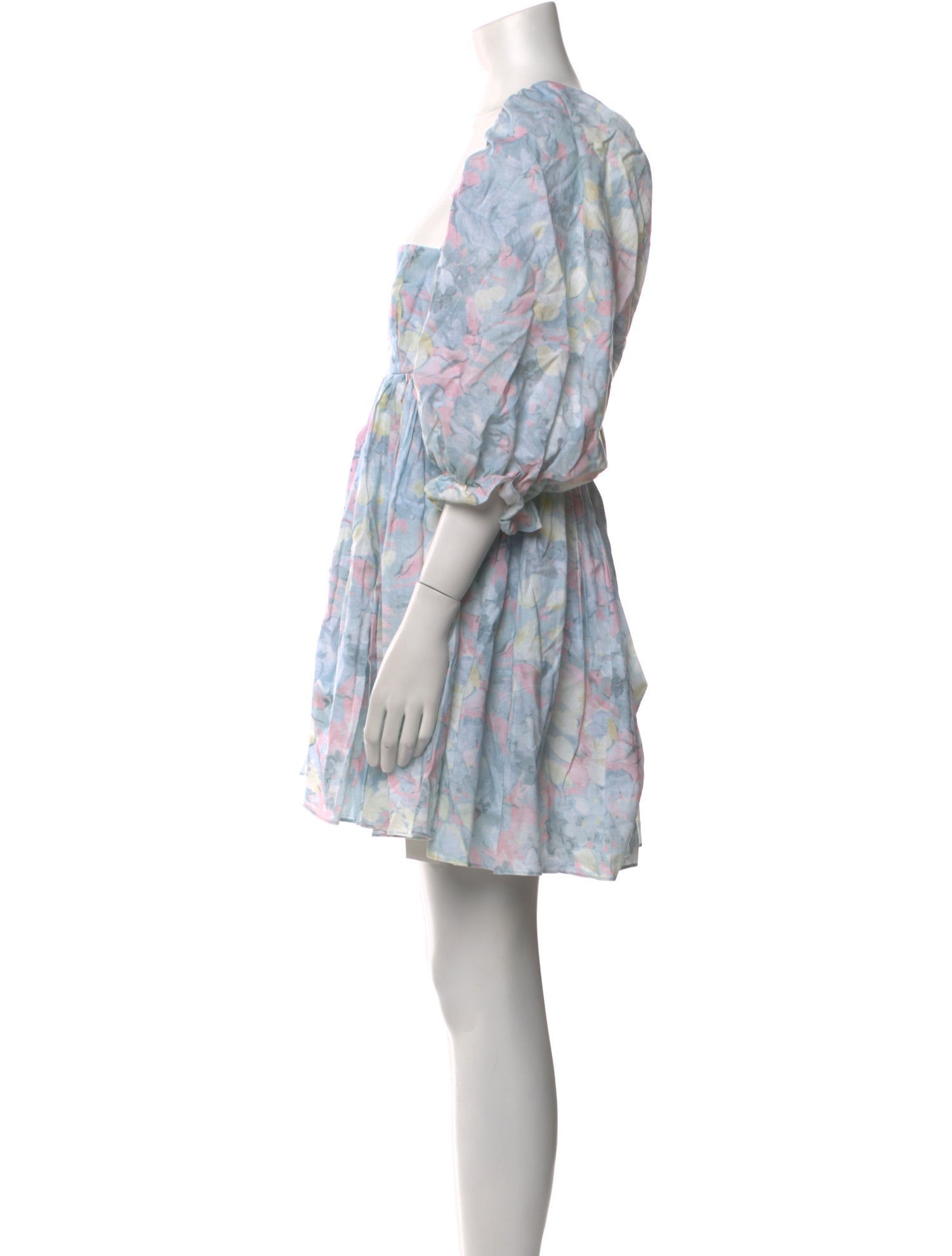 Selkie Floral Print Mini Dress