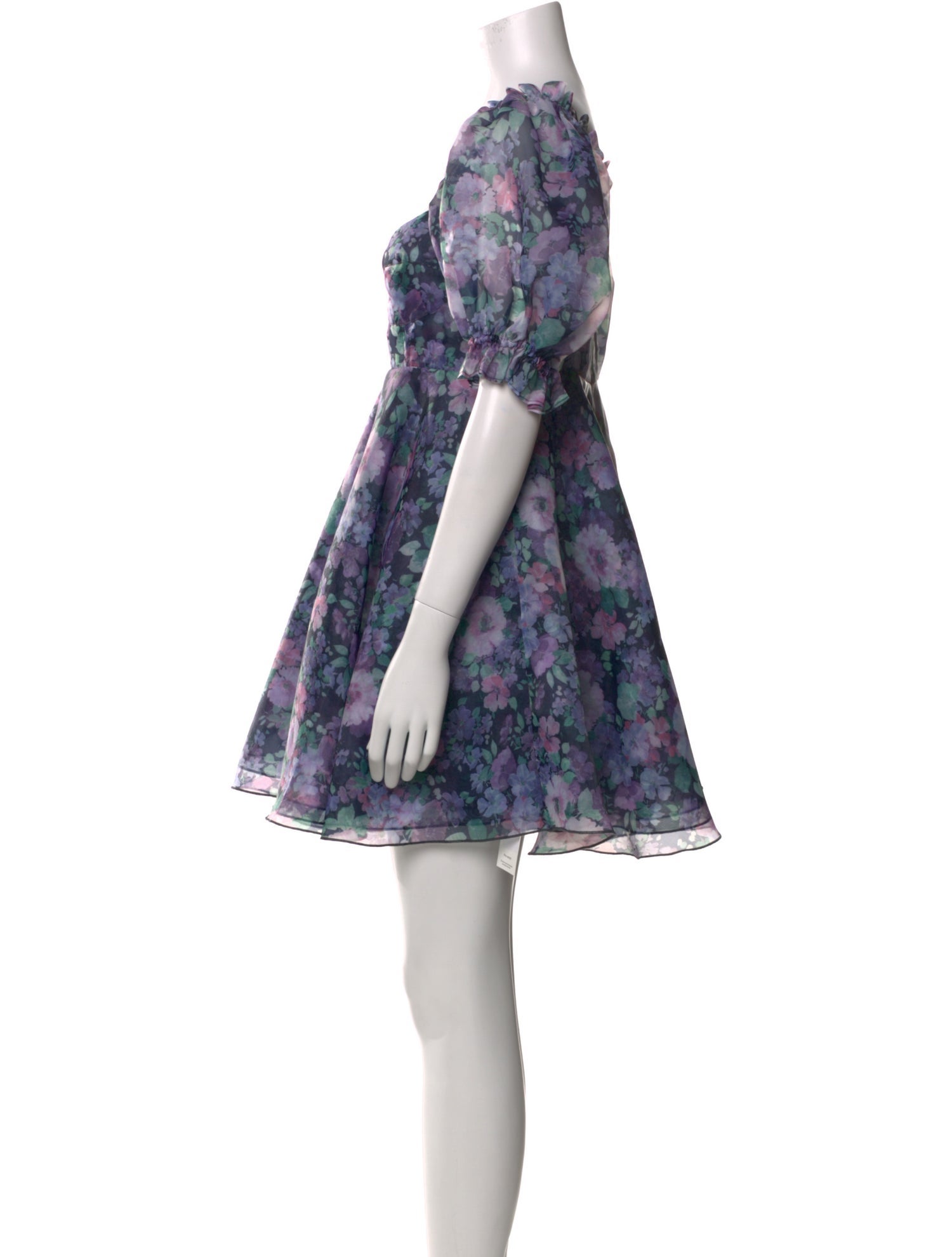 Selkie Floral Print Mini Dress