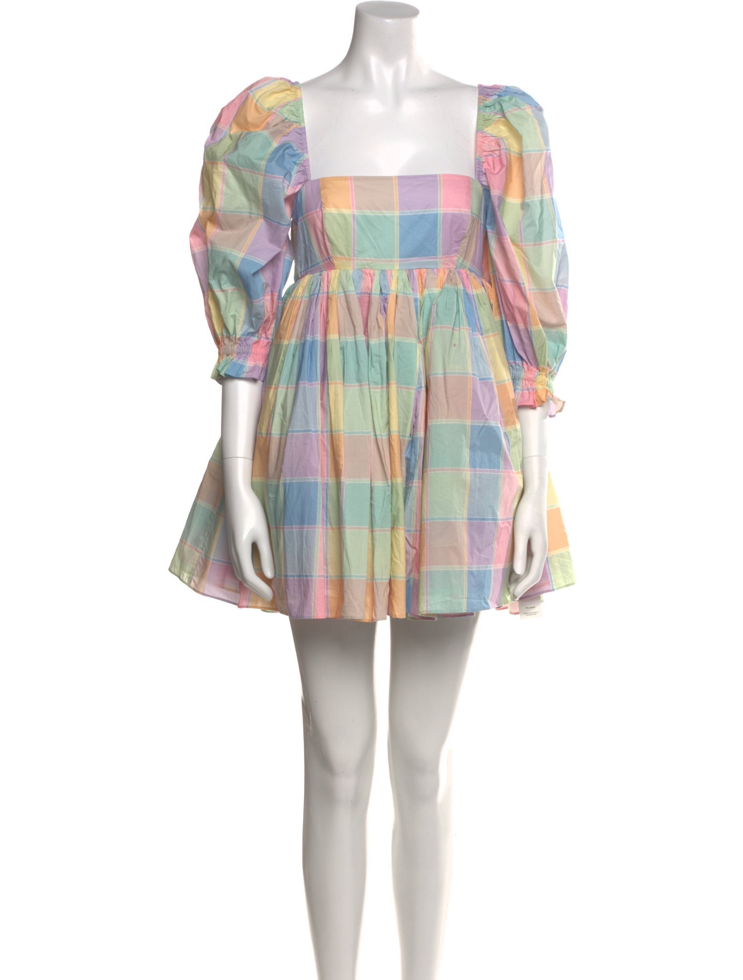 Selkie Plaid Print Mini Dress w/ Tags