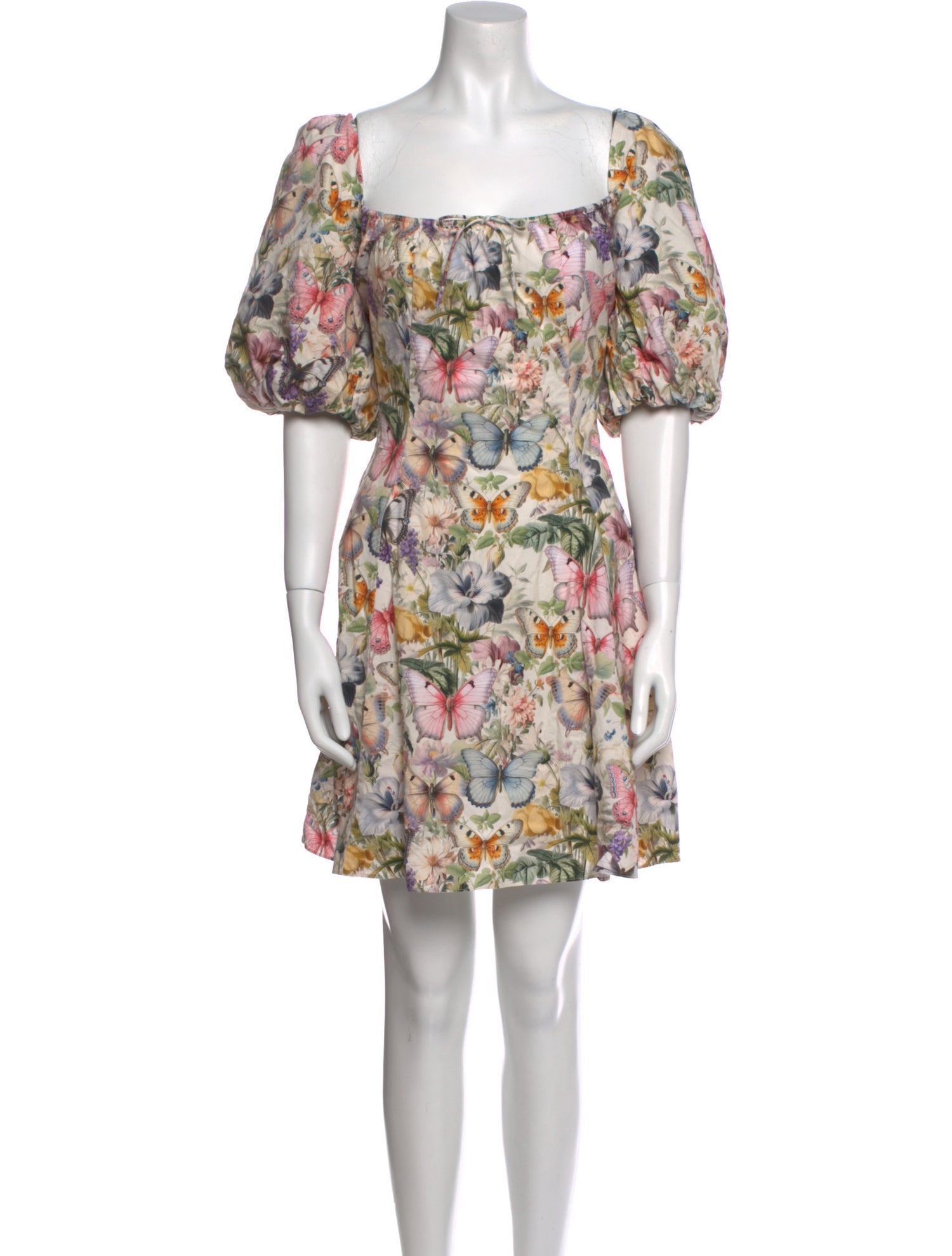 Selkie Floral Print Mini Dress