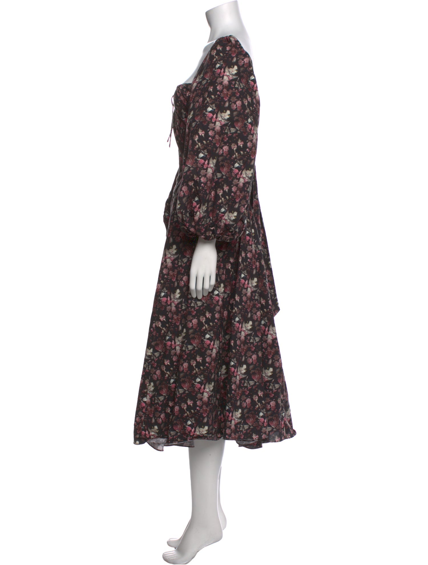 Selkie Floral Print Long Dress