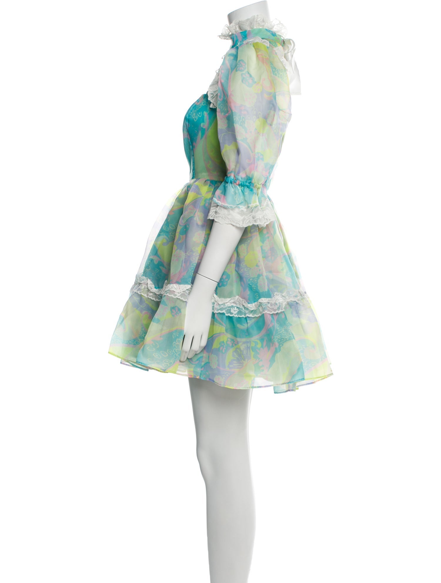 Selkie Floral Print Mini Dress