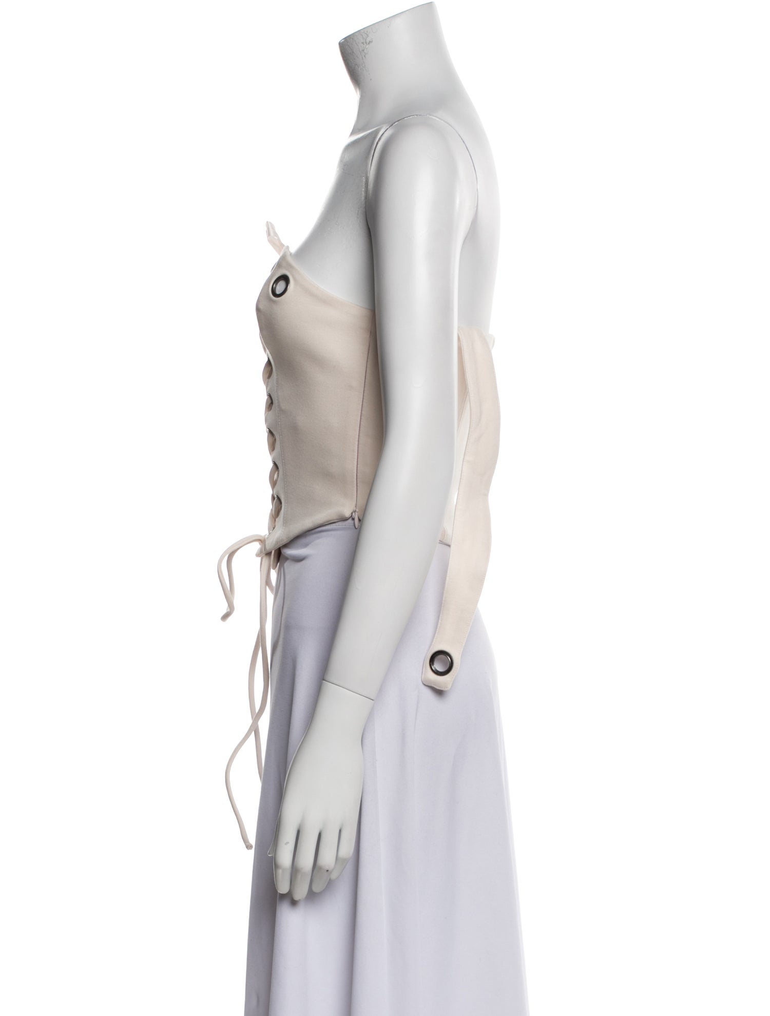 Selkie Asymmetrical Sleeveless Crop Top