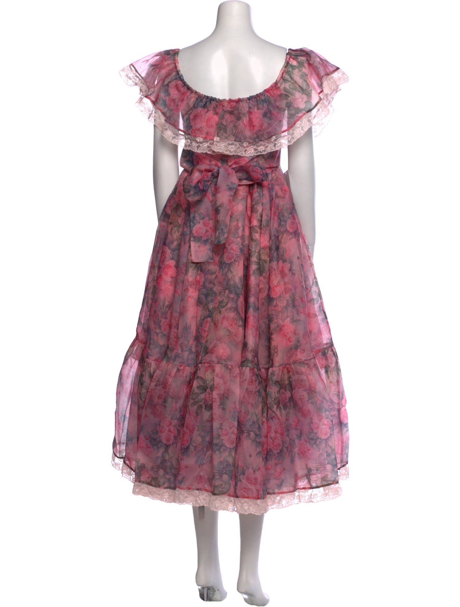 Selkie Floral Print Midi Length Dress