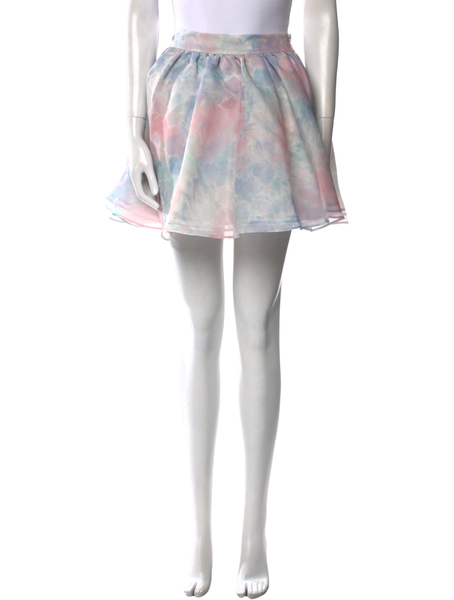 Selkie Tie-Dye Print Mini Skirt
