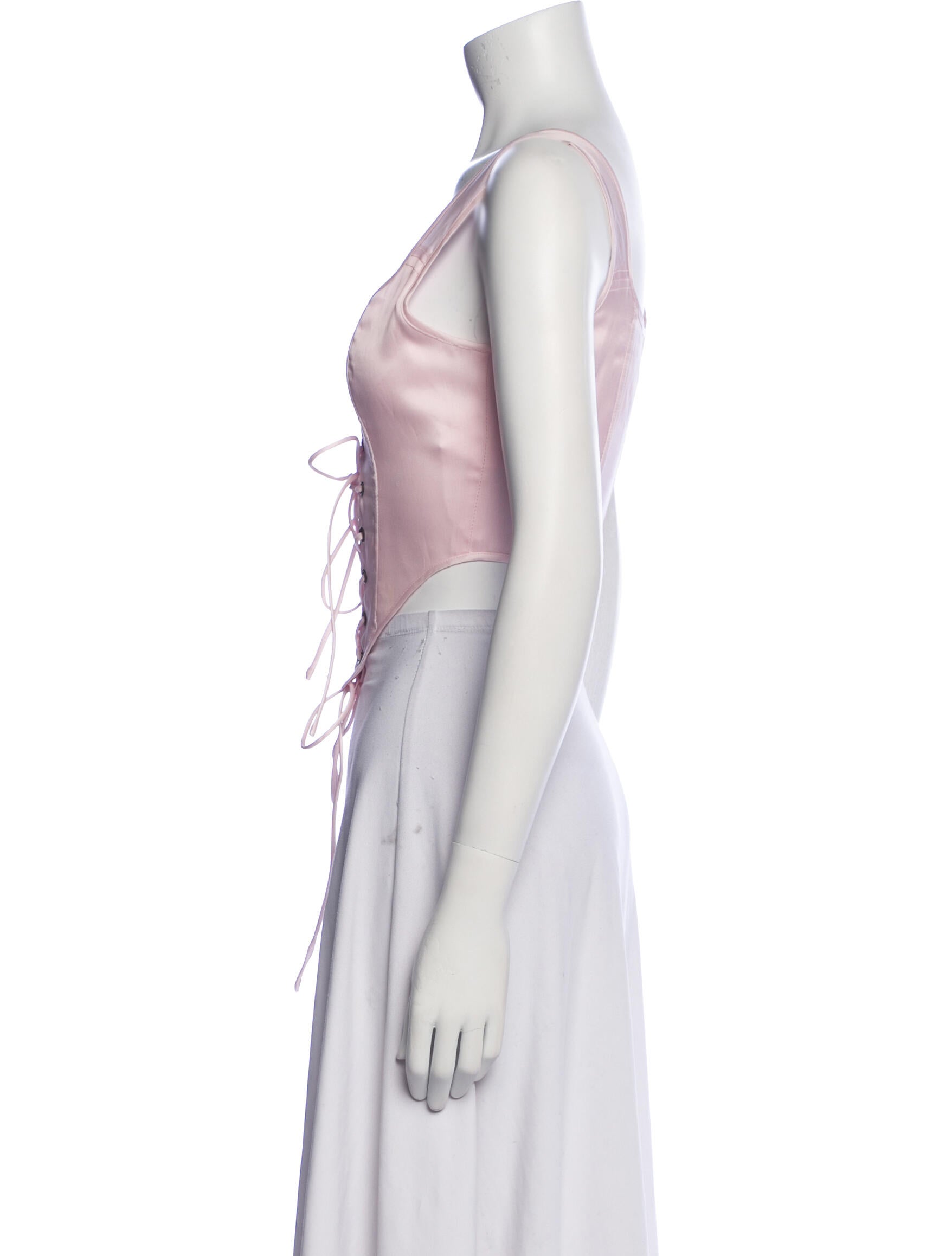 Selkie Silk Scoop Neck Crop Top