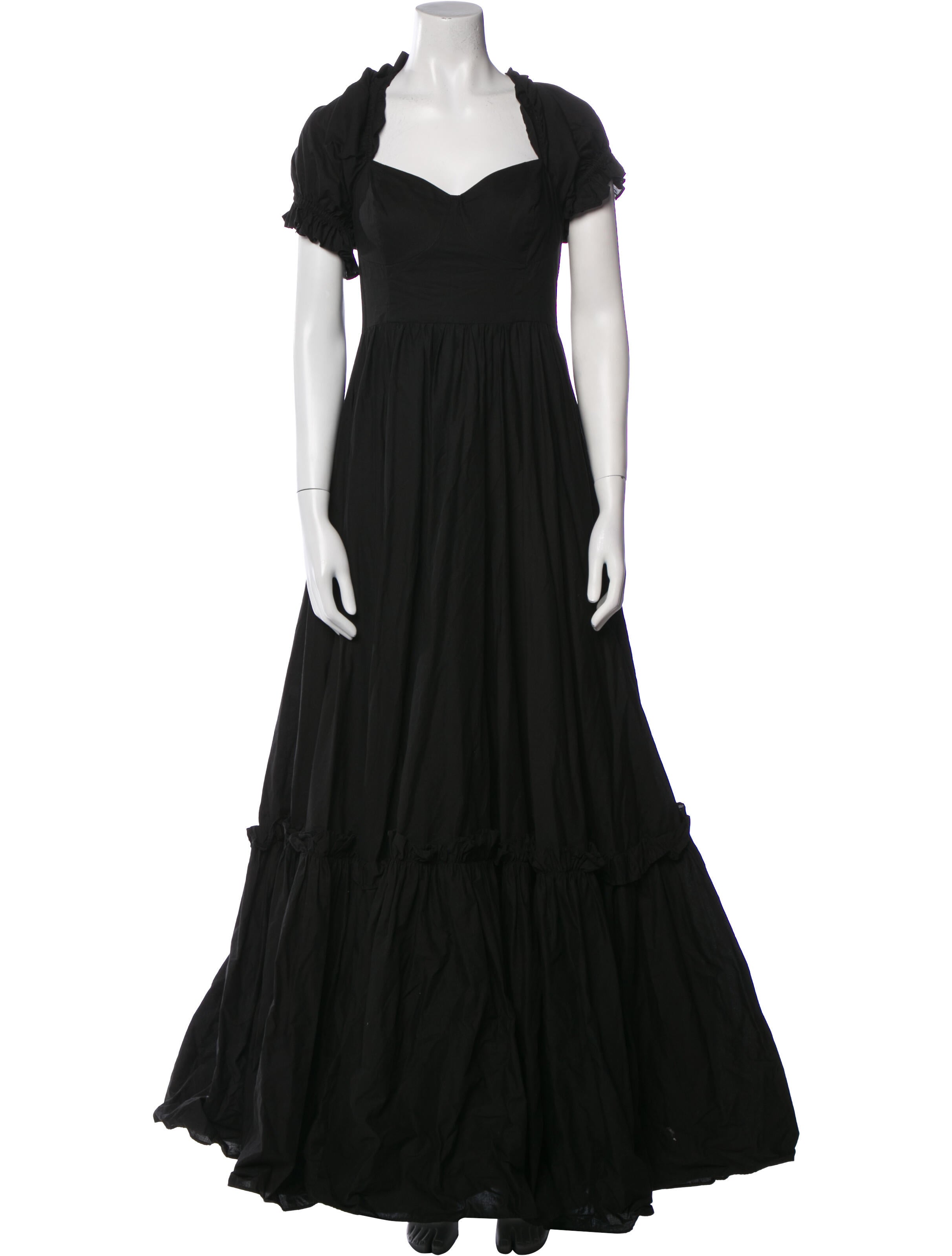 Selkie Square Neckline Long Dress