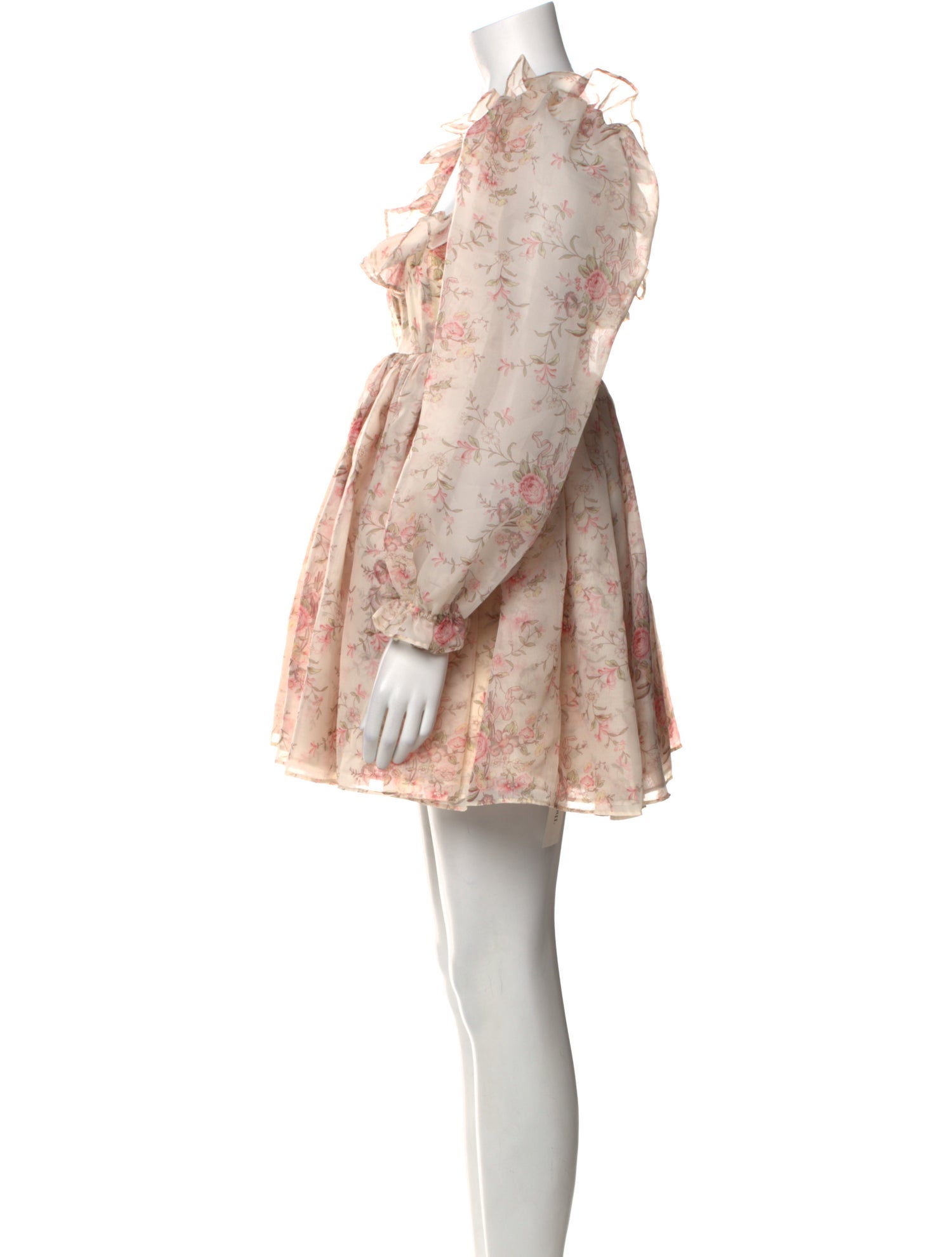 Selkie Floral Print Mini Dress