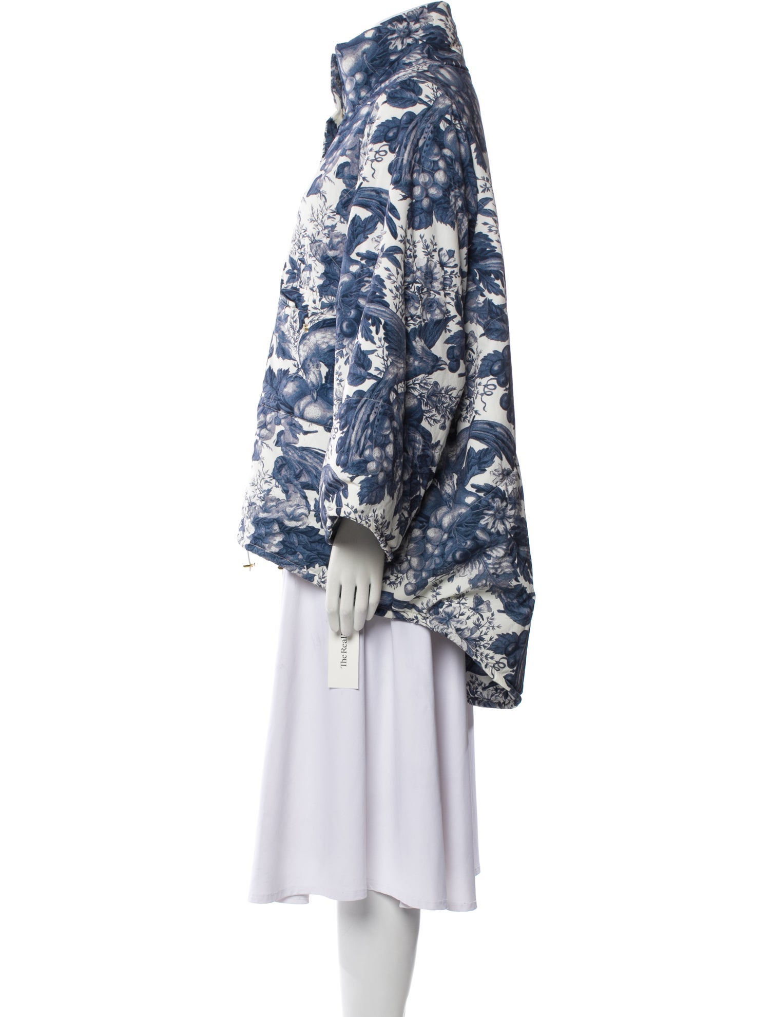 Selkie Nylon Floral Print Coat