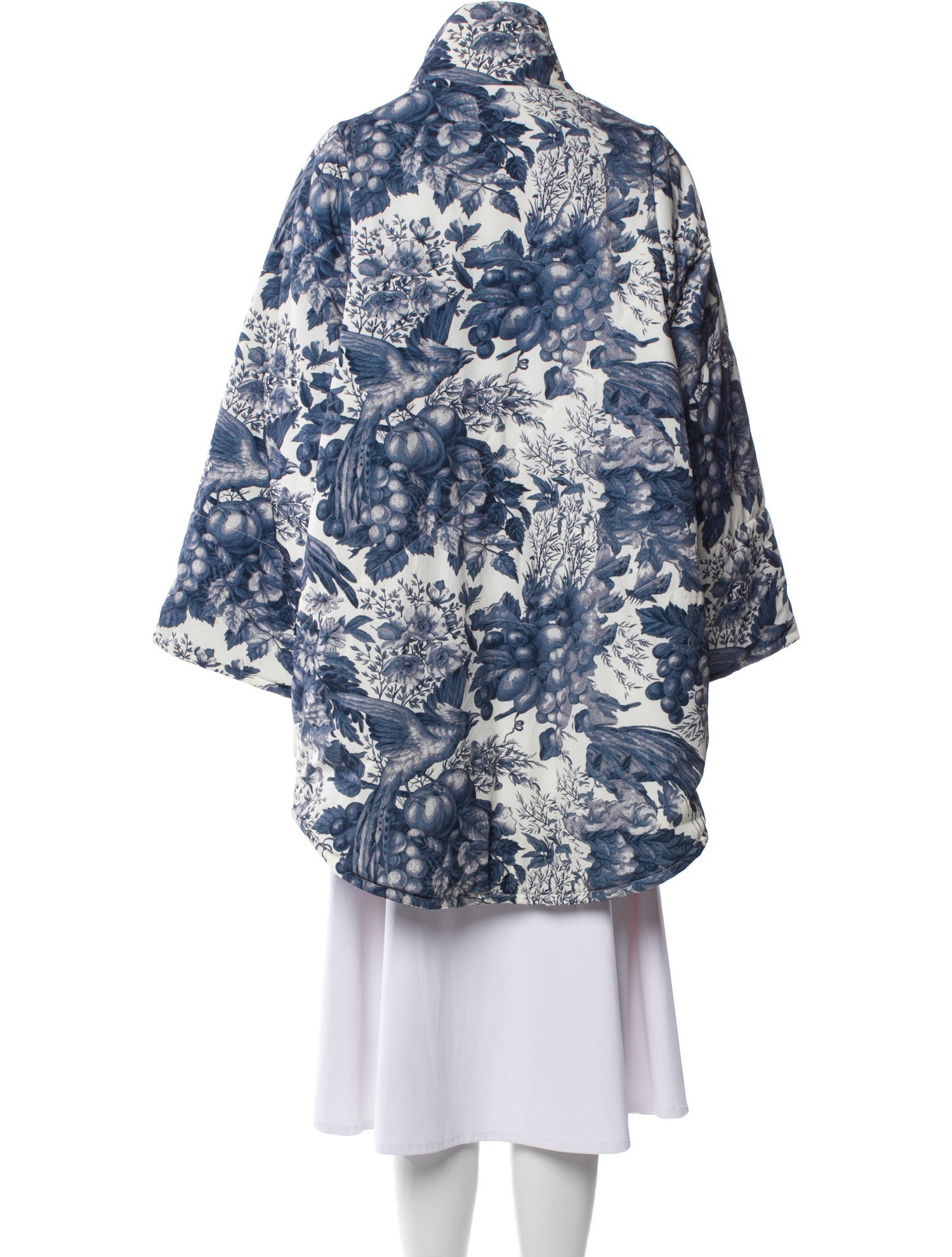 Selkie Nylon Floral Print Coat