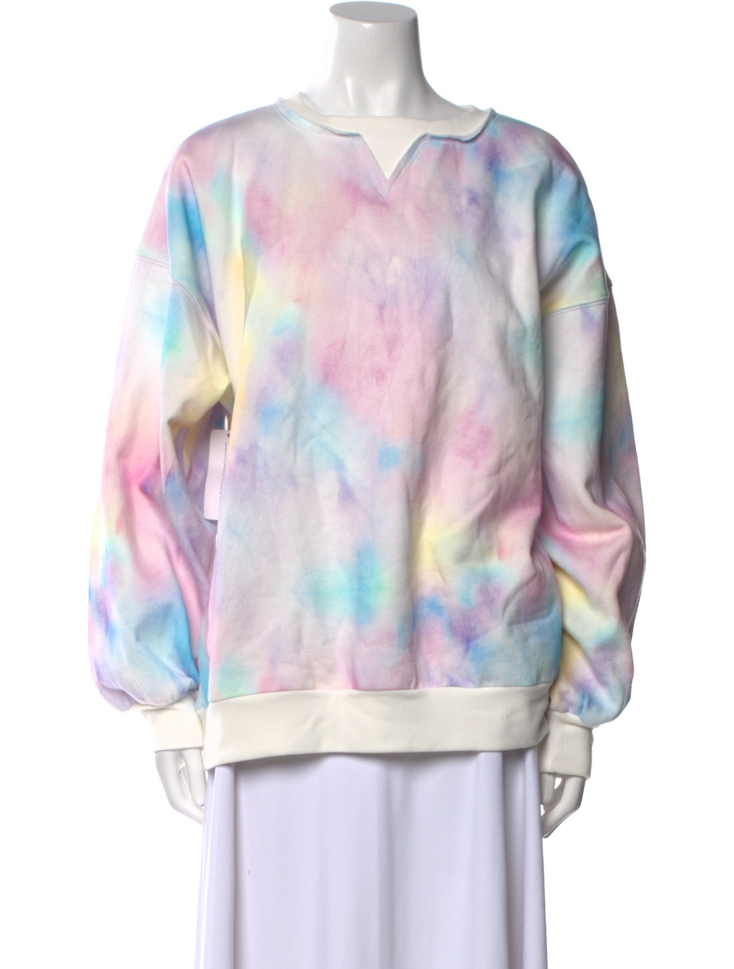 Selkie Tie-Dye Print Bateau Neckline Tunic w/ Tags