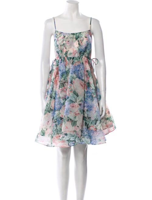 Selkie Floral Print Mini Dress
